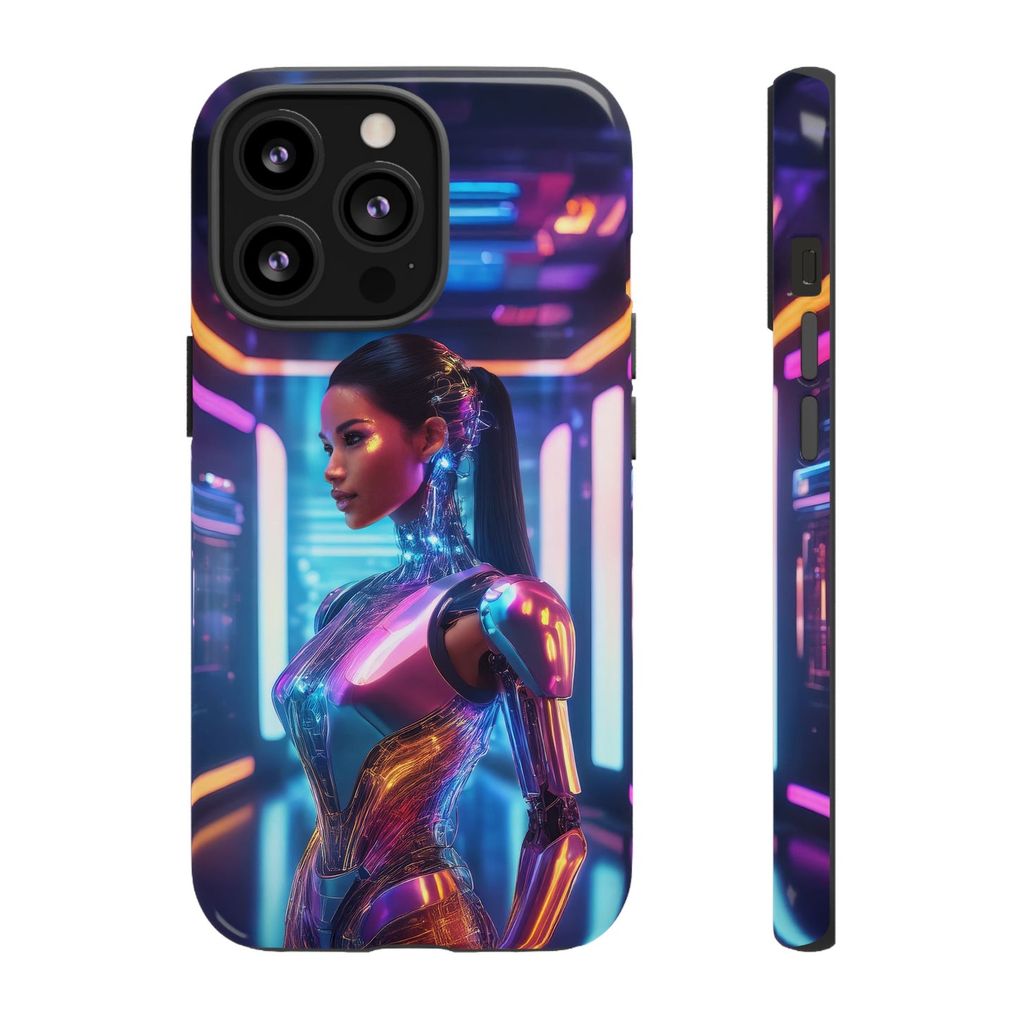 Futuristic Human Android Hybrid Cell Phone Case 016