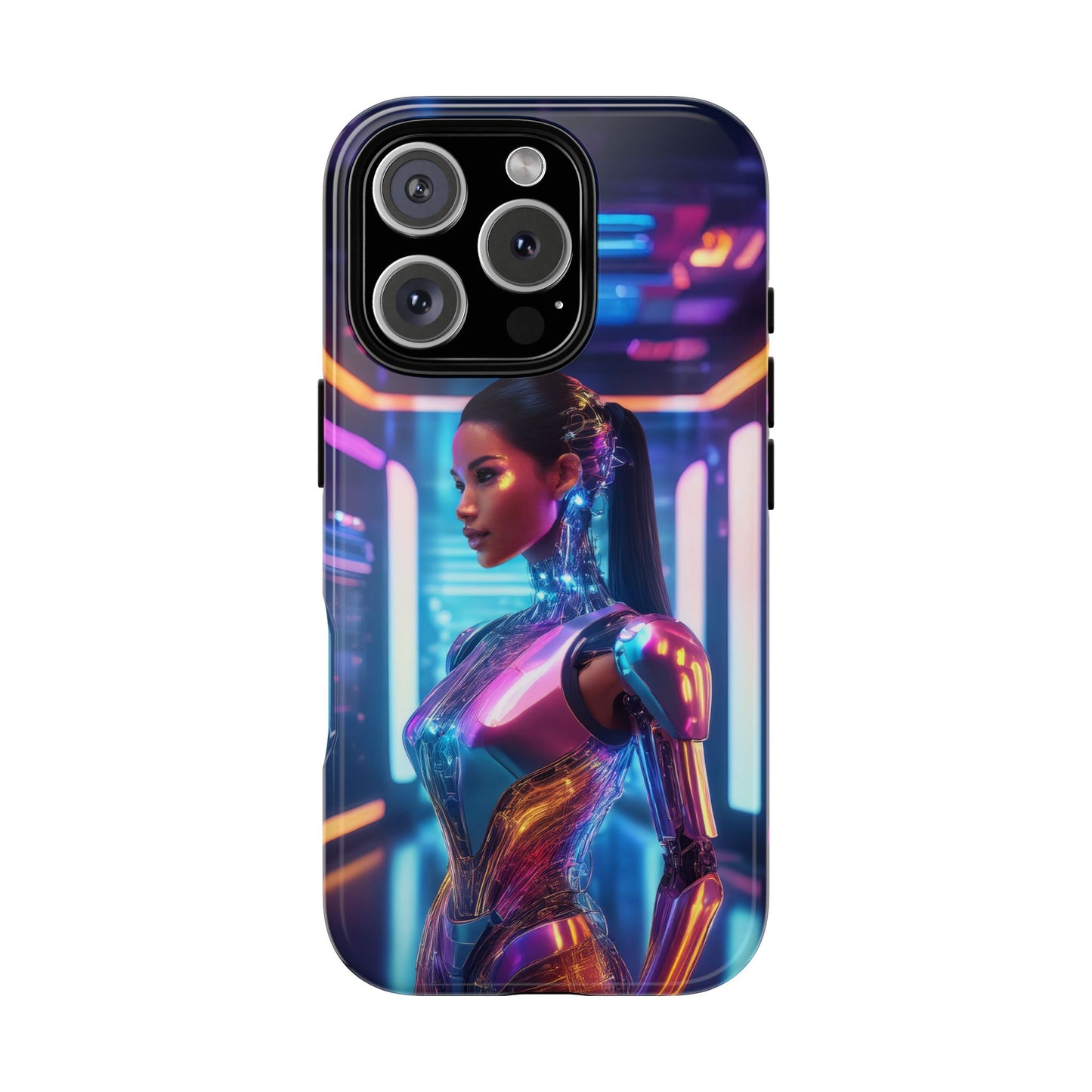 Futuristic Human Android Hybrid Cell Phone Case 016