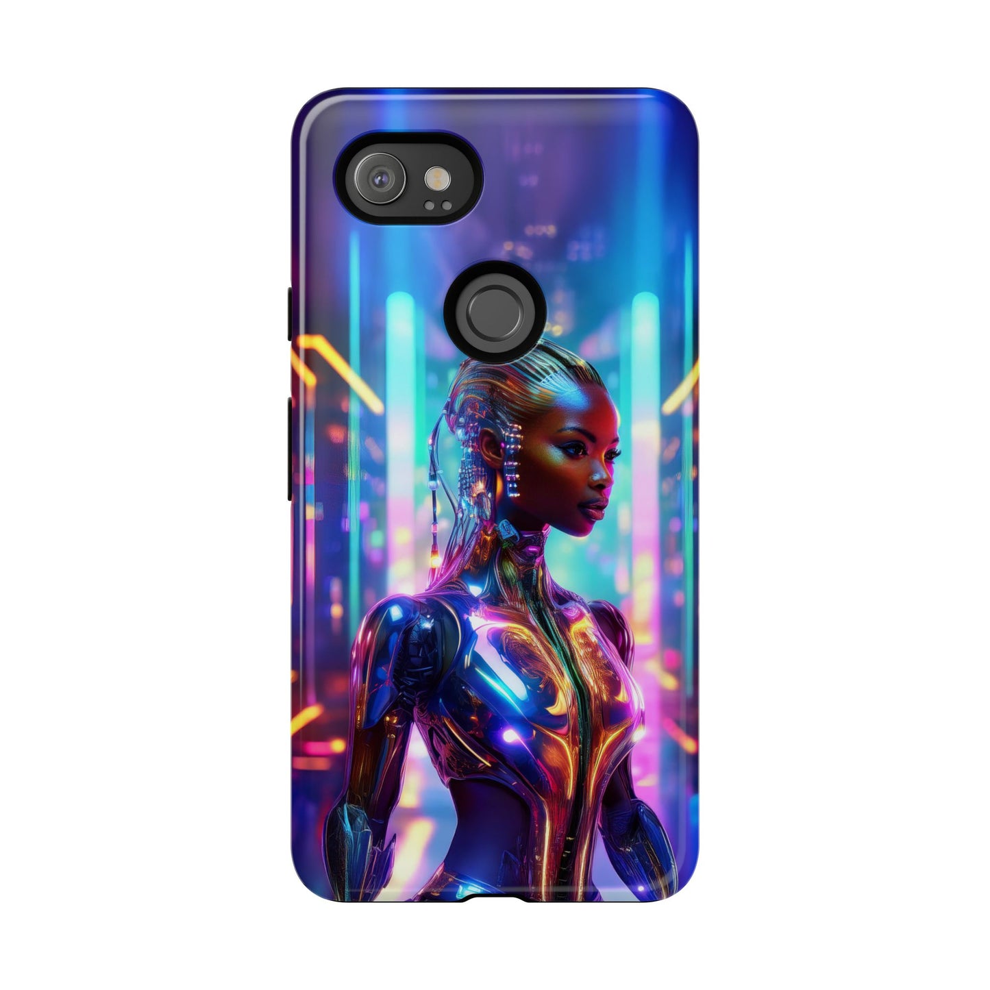 Futuristic Human Android Hybrid Cell Phone Case 018