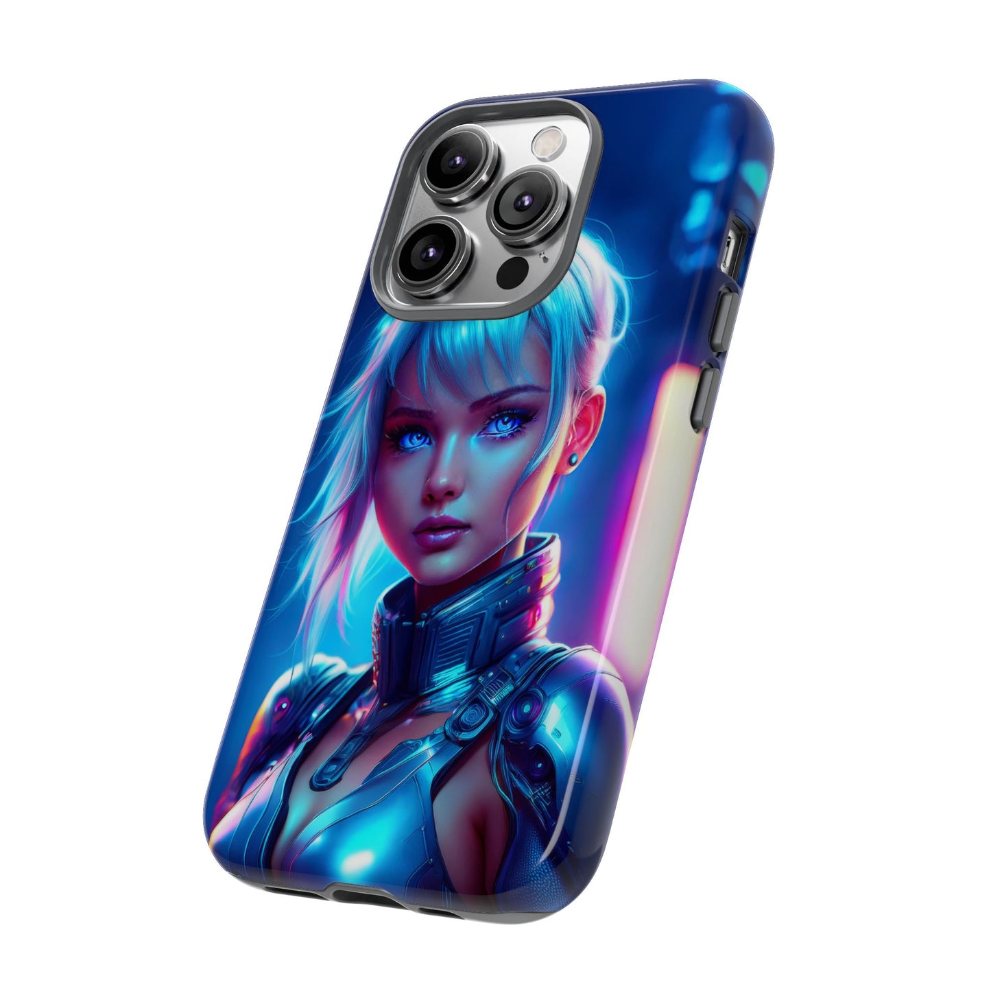 Futuristic Cyberpunk Female Cell Phone Case 013