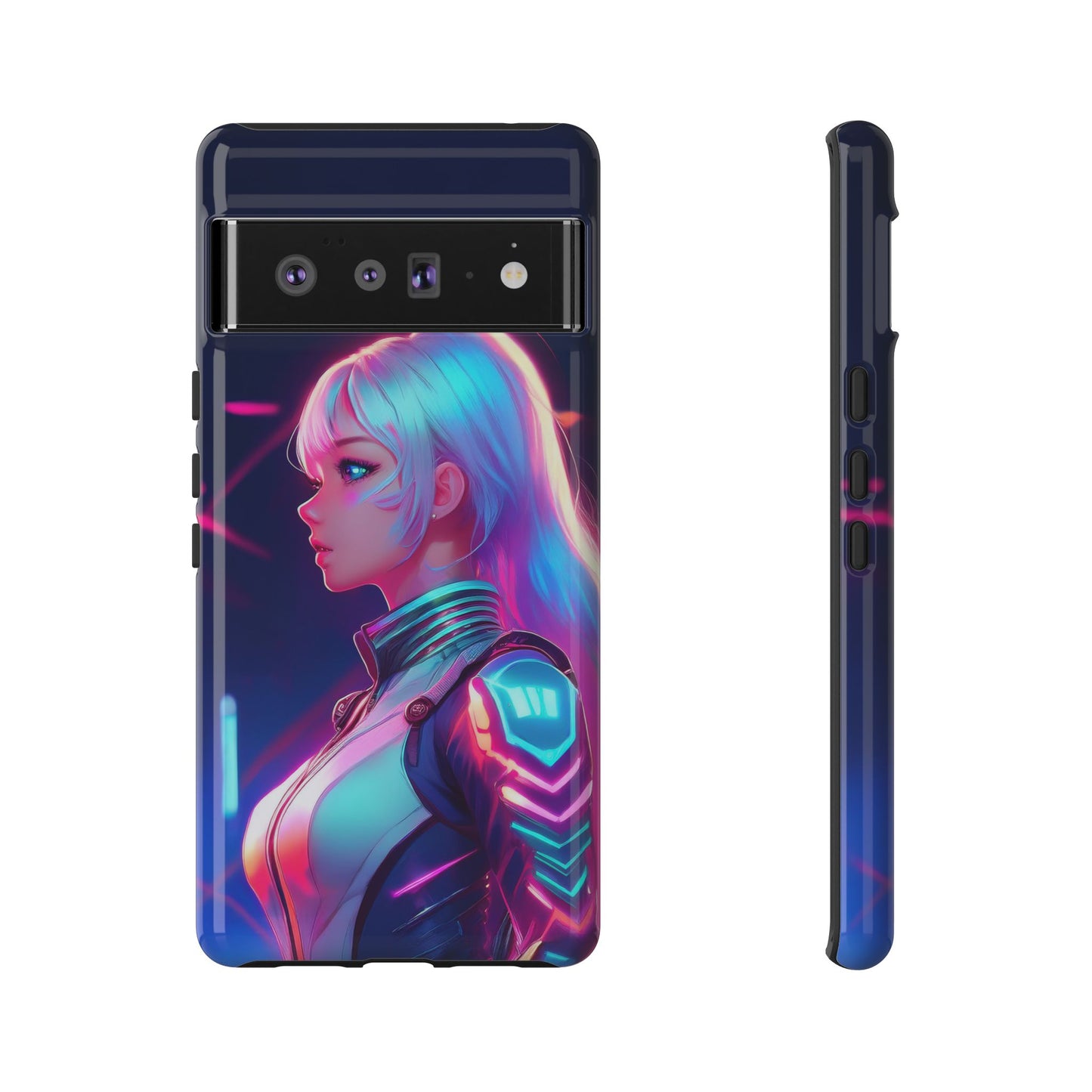 Futuristic Cyberpunk Female Cell Phone Case 009