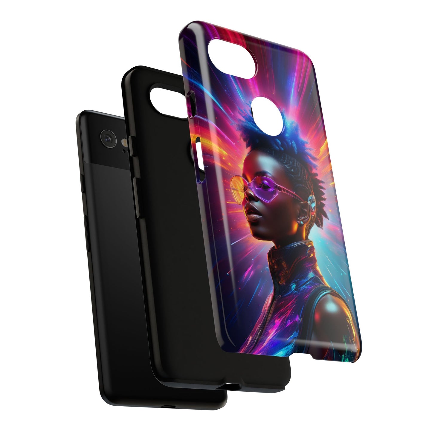 Futuristic Cyberpunk Female Cell Phone Case 026