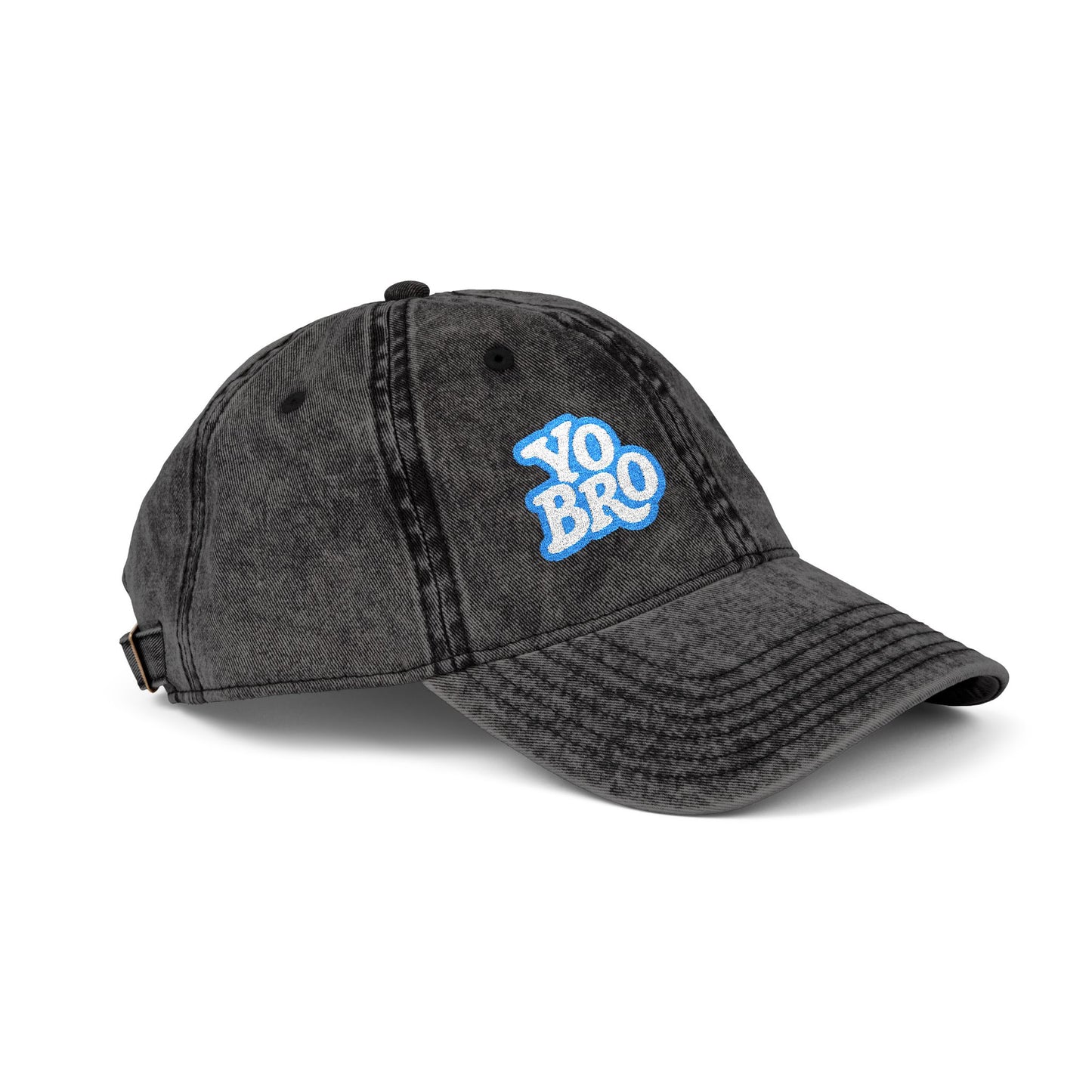 Yo Bro Vintage Hat – Funny Bold Embroidered Hat for Men and Women with Bro Energy