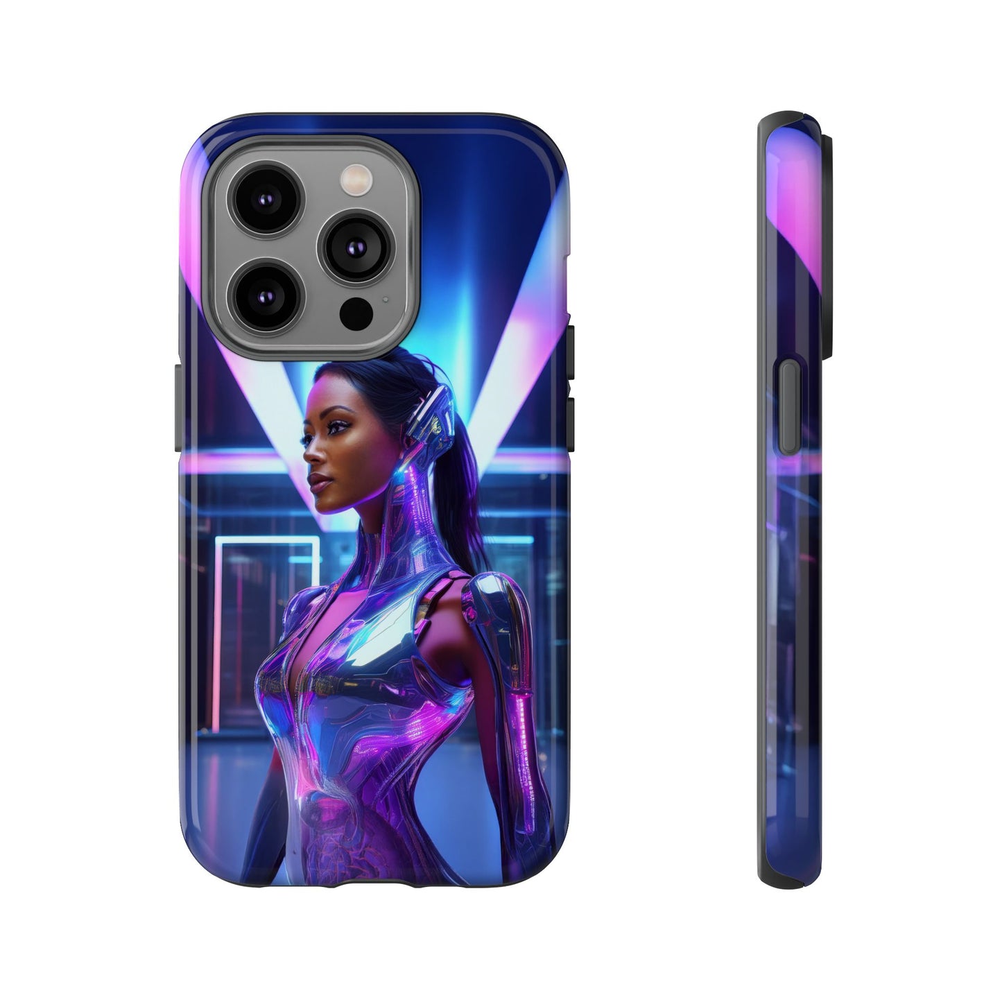 Futuristic Human Android Hybrid Cell Phone Case 017