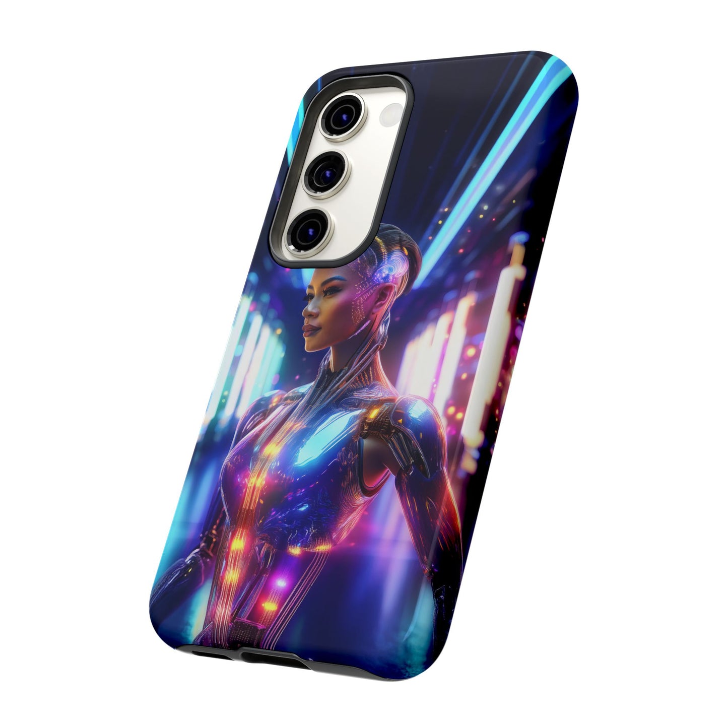 Futuristic Human Android Hybrid Cell Phone Case 010