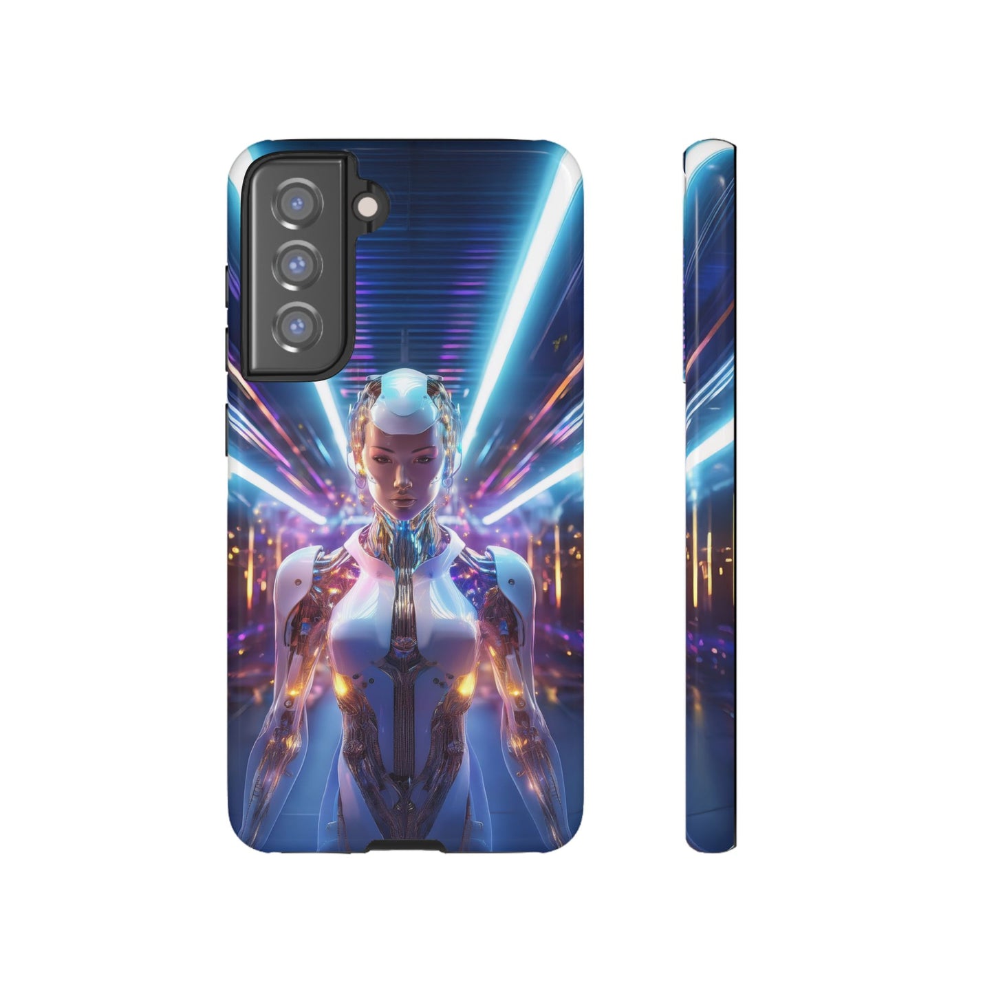 Futuristic Human Android Hybrid Cell Phone Case 007