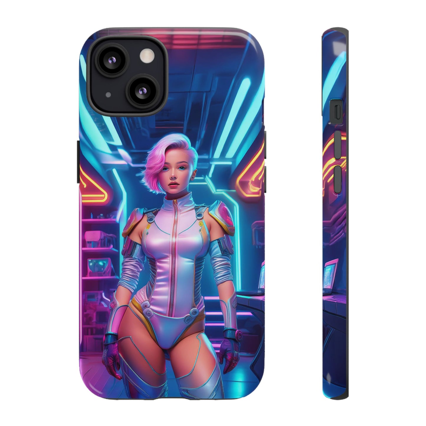 Futuristic Cyberpunk Female Cell Phone Case 002