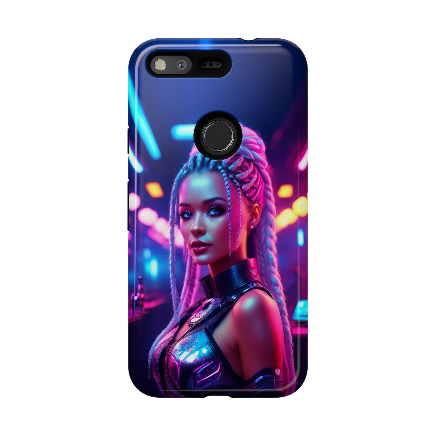 Futuristic Cyberpunk Female Cell Phone Case 007