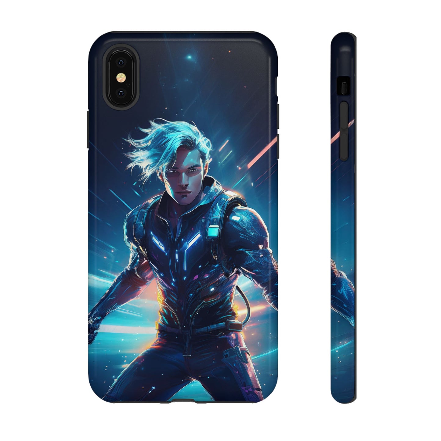 Futuristic Cyberpunk Male Cell Phone Case 024