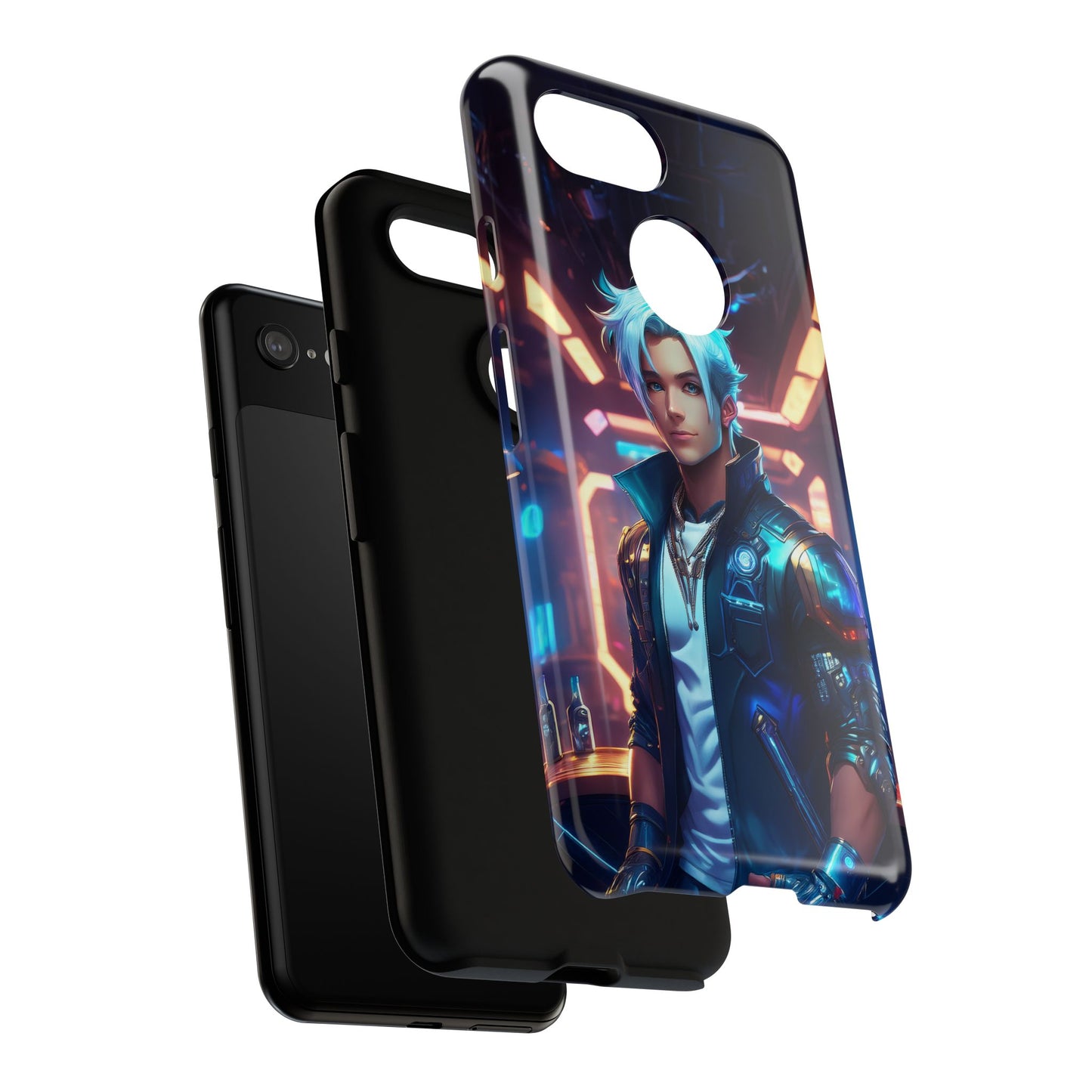 Futuristic Cyberpunk Male Cell Phone Case 009