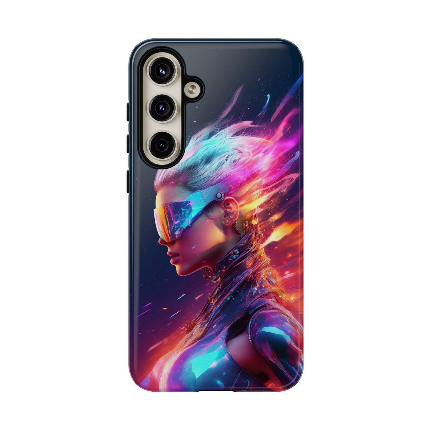 Futuristic Cyberpunk Female Cell Phone Case 025