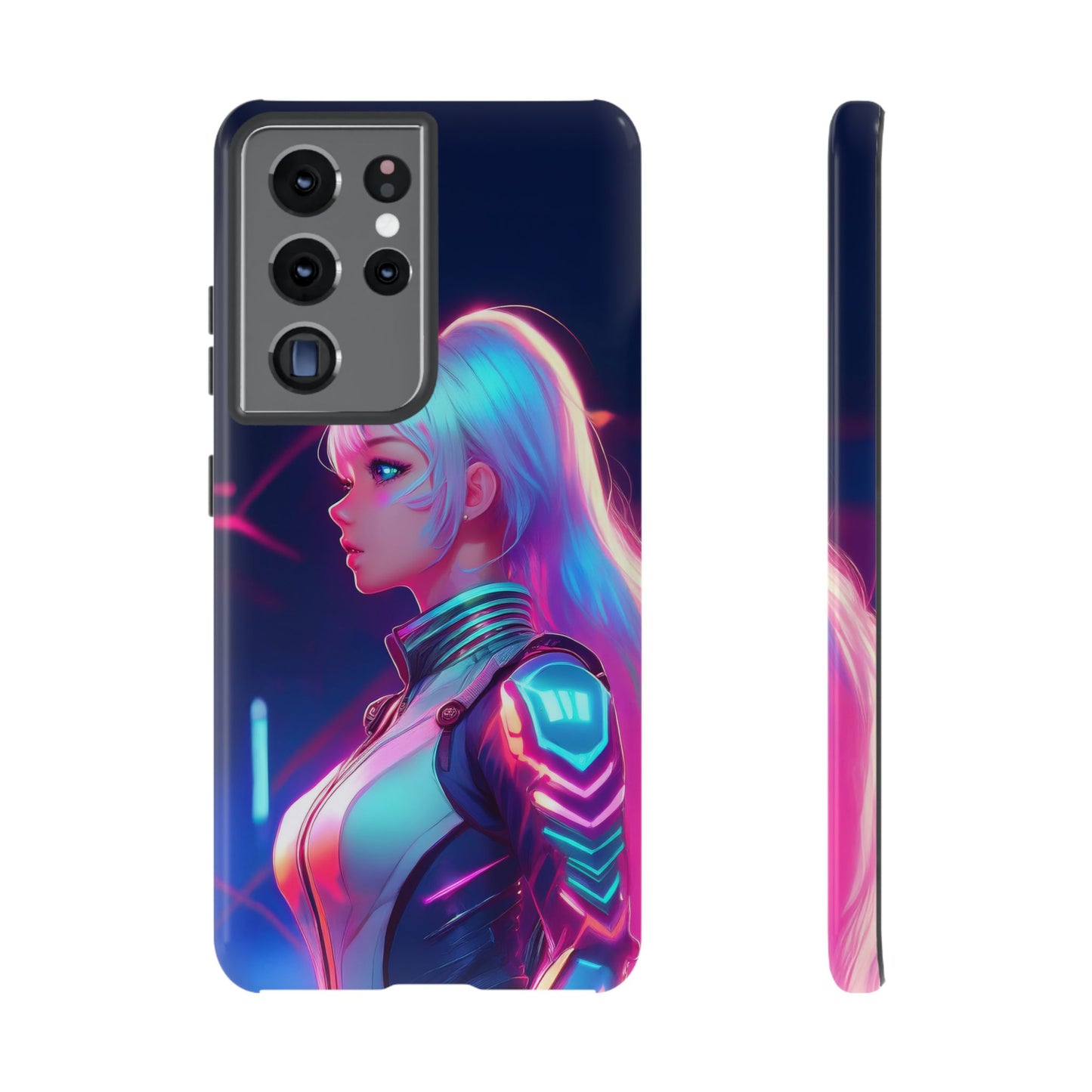 Futuristic Cyberpunk Female Cell Phone Case 009