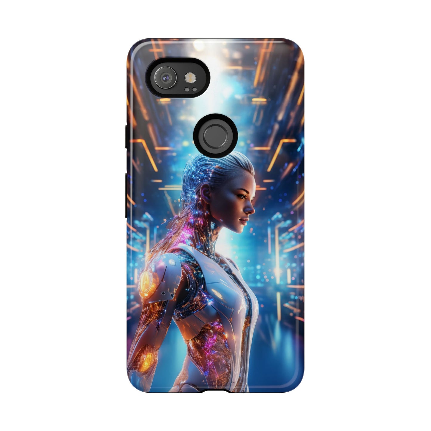 Futuristic Human Android Hybrid Cell Phone Case 008