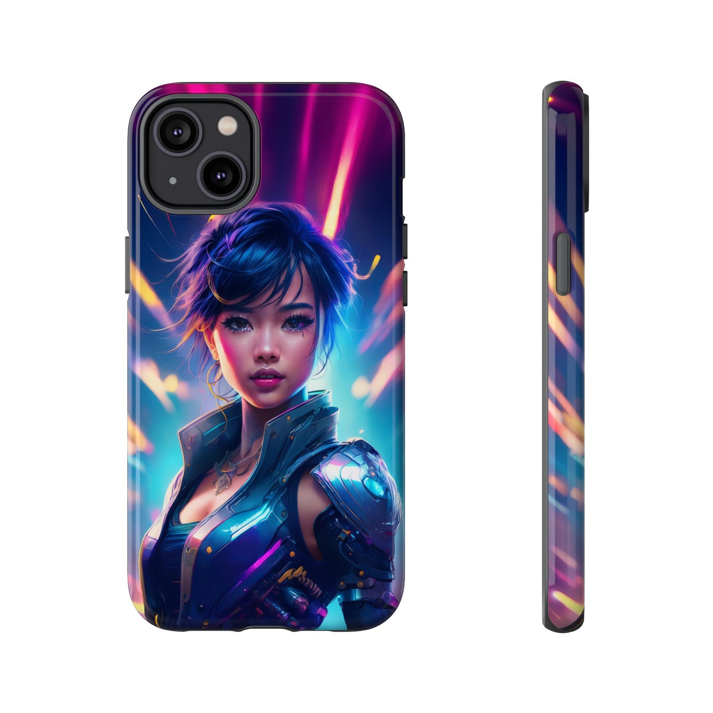 Futuristic Cyberpunk Female Cell Phone Case 024