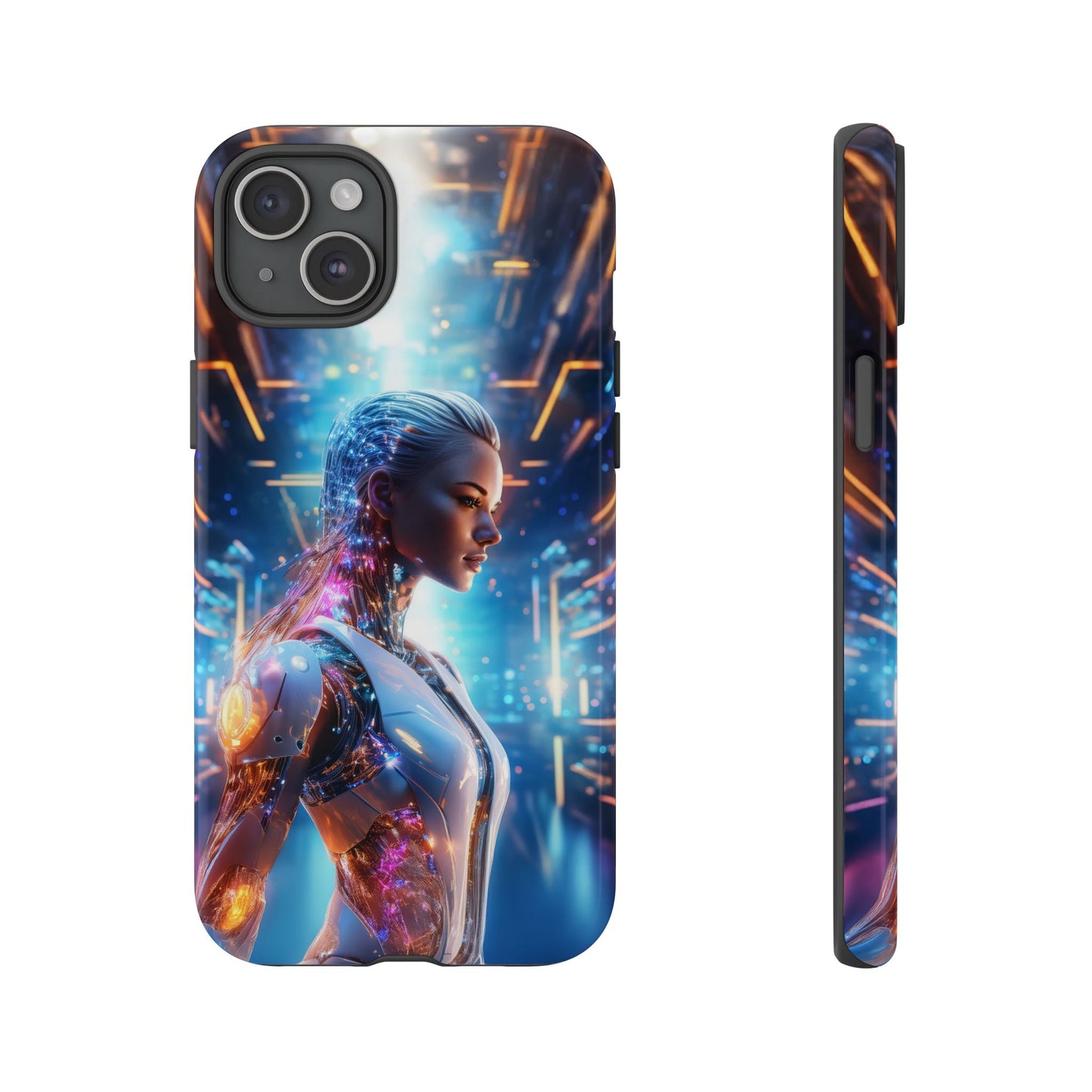 Futuristic Human Android Hybrid Cell Phone Case 008