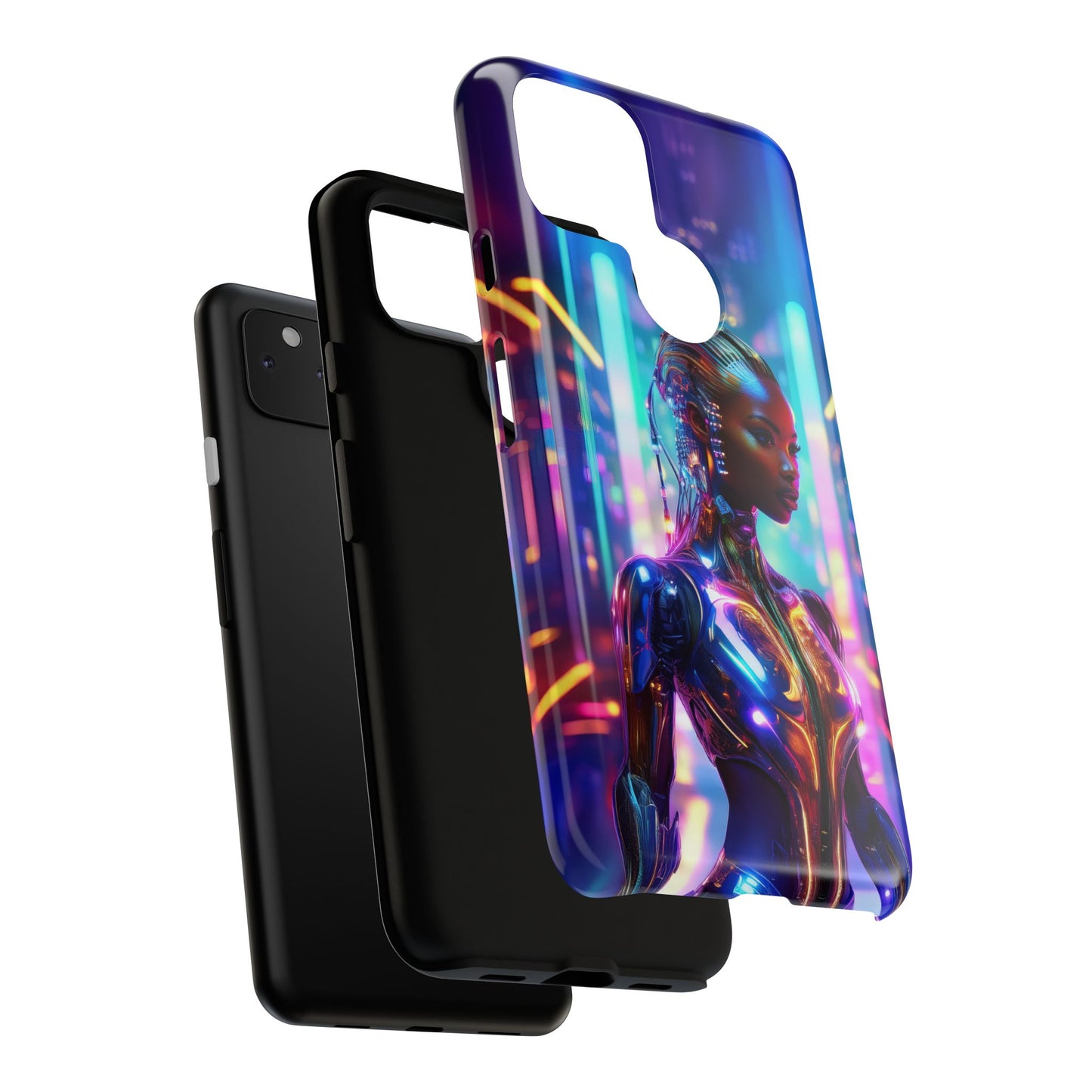 Futuristic Human Android Hybrid Cell Phone Case 018