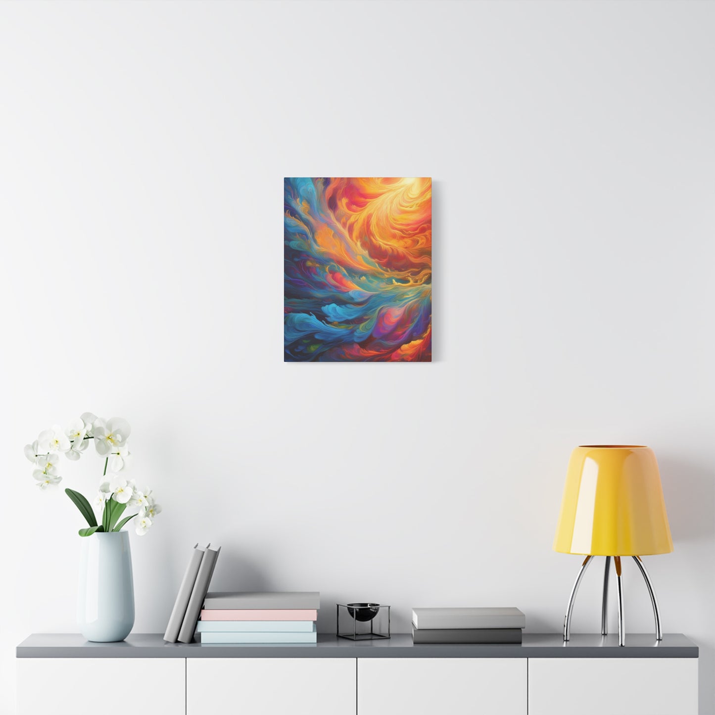 Fury of the Gods - Natures Wrath Abstract Canvas Art - 1.25" Stretched Wall Decor