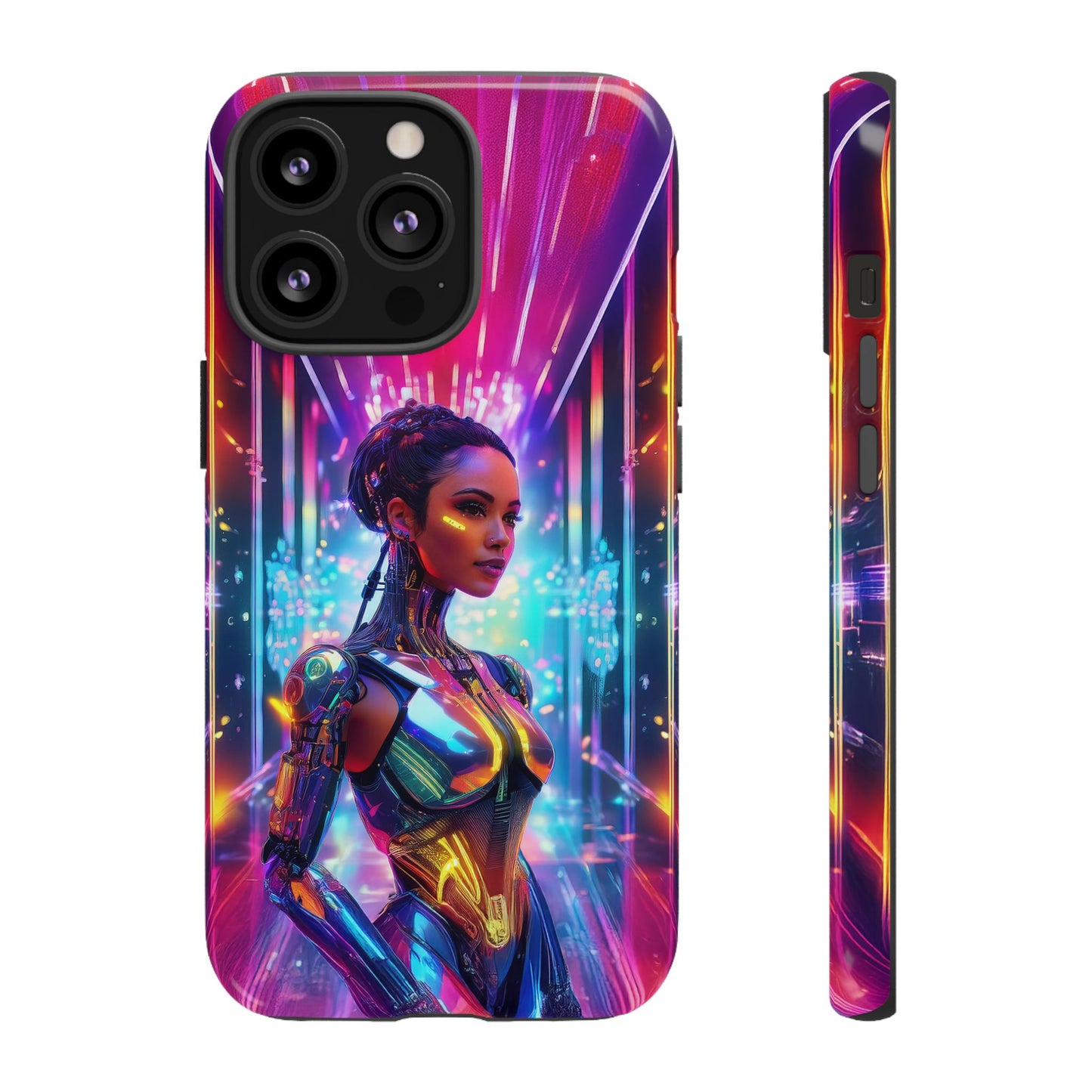 Futuristic Human Android Hybrid Cell Phone Case 006