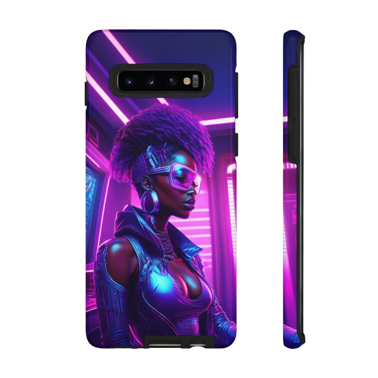 Futuristic Cyberpunk Female Cell Phone Case 004