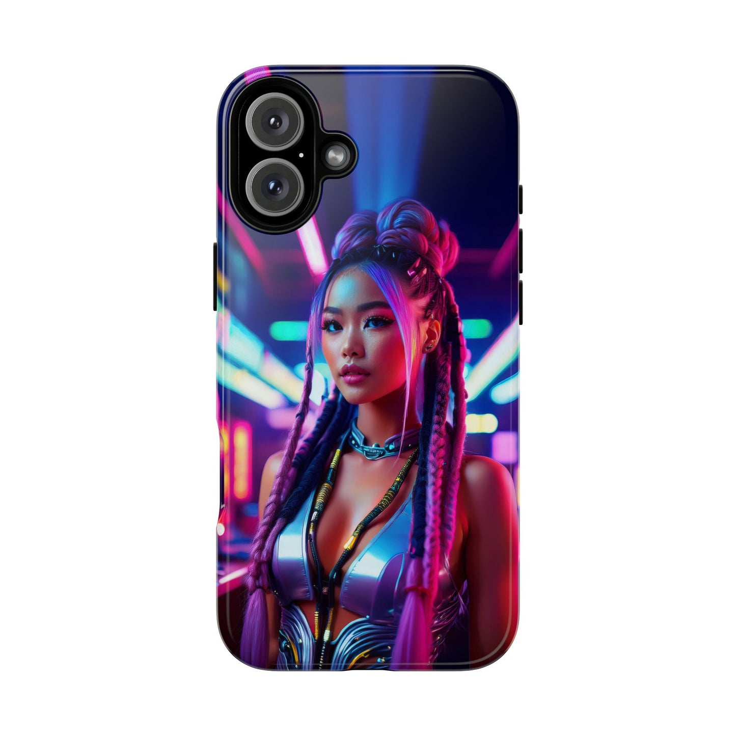 Futuristic Cyberpunk Female Cell Phone Case 008