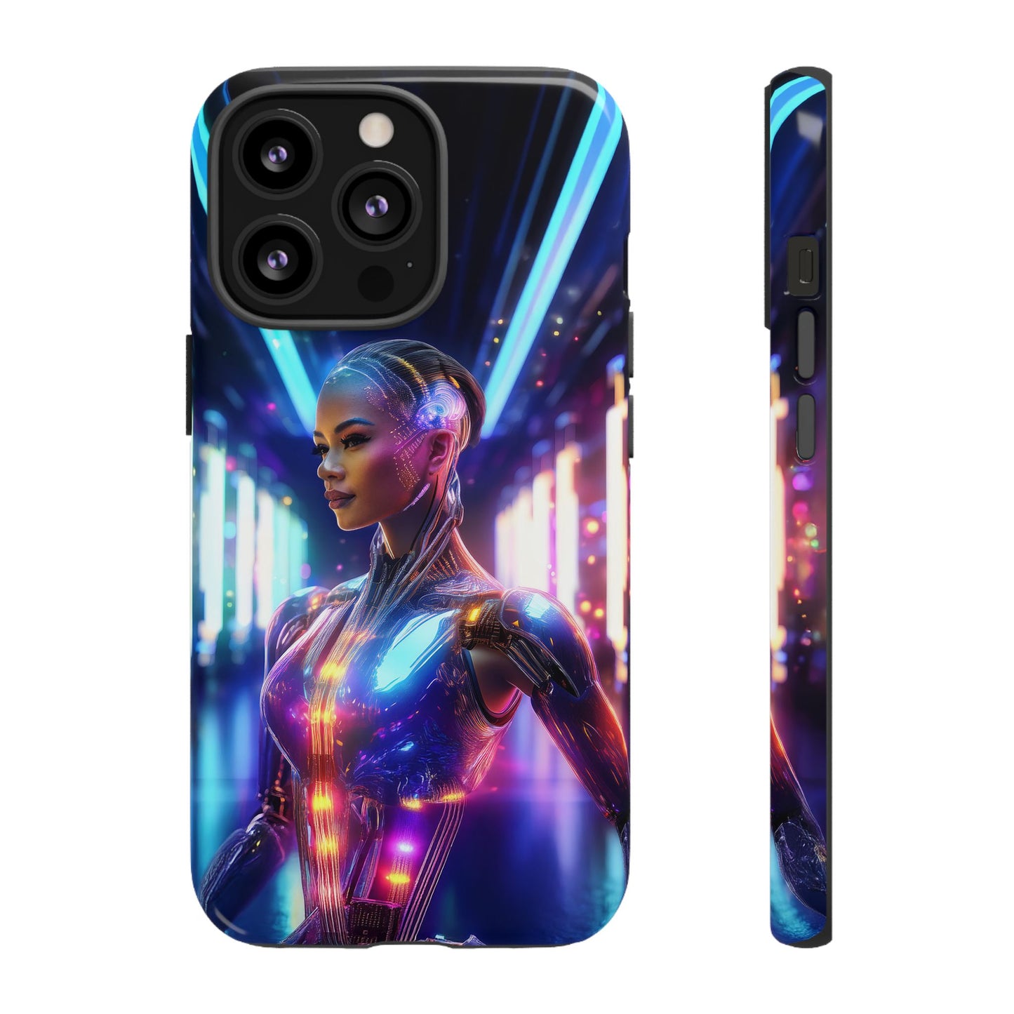 Futuristic Human Android Hybrid Cell Phone Case 010