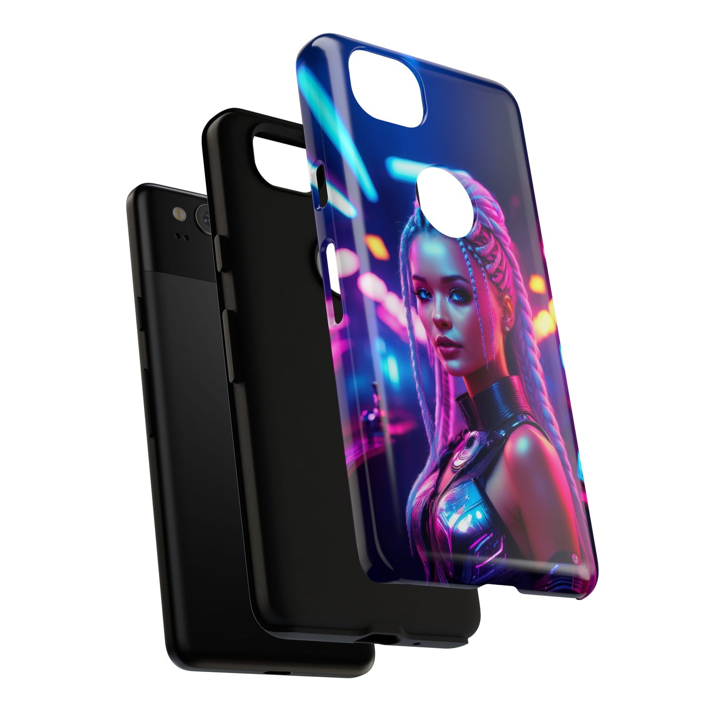 Futuristic Cyberpunk Female Cell Phone Case 007