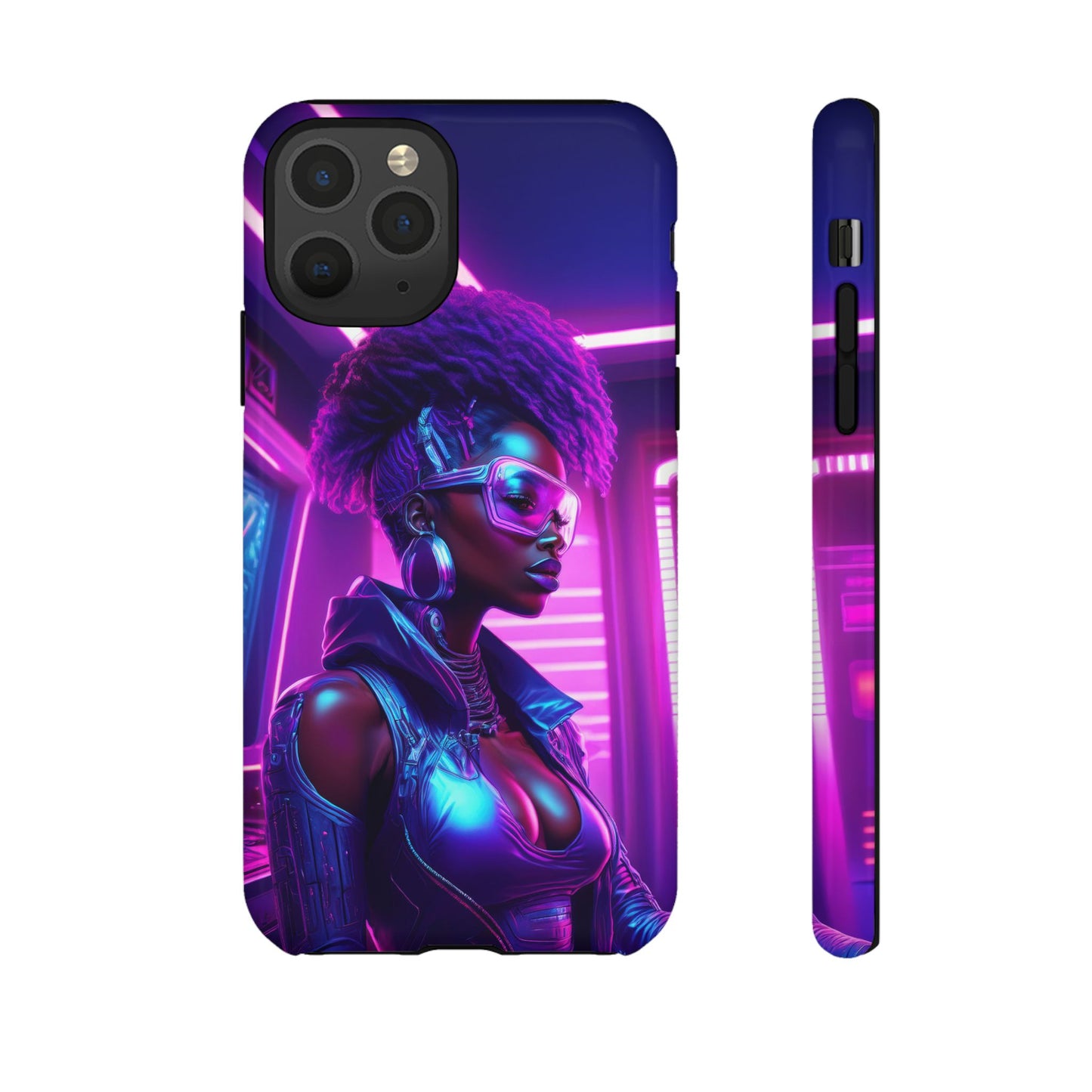 Futuristic Cyberpunk Female Cell Phone Case 004