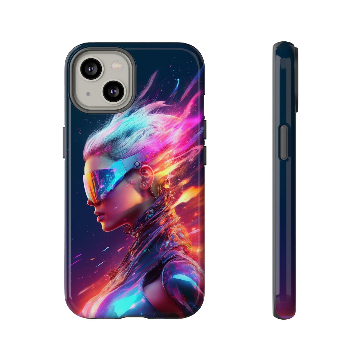 Futuristic Cyberpunk Female Cell Phone Case 025