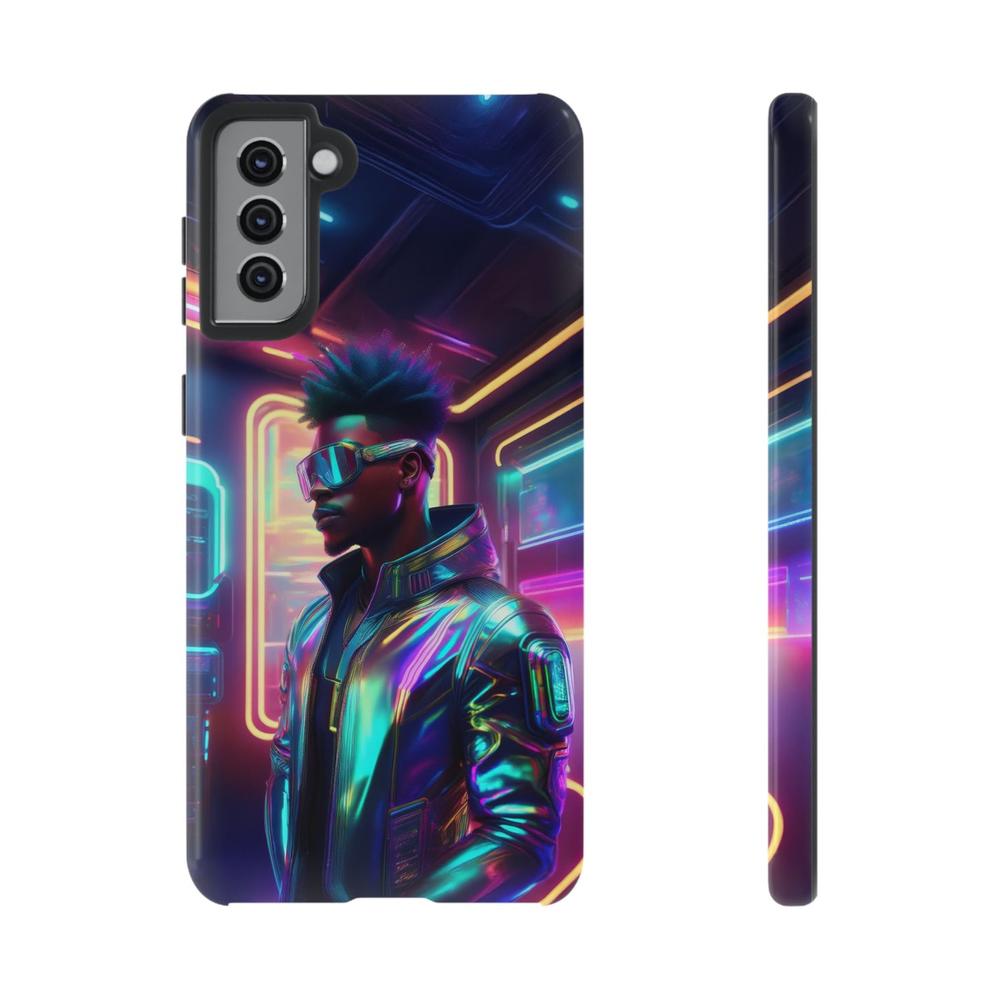 Futuristic Cyberpunk Male Cell Phone Case 004