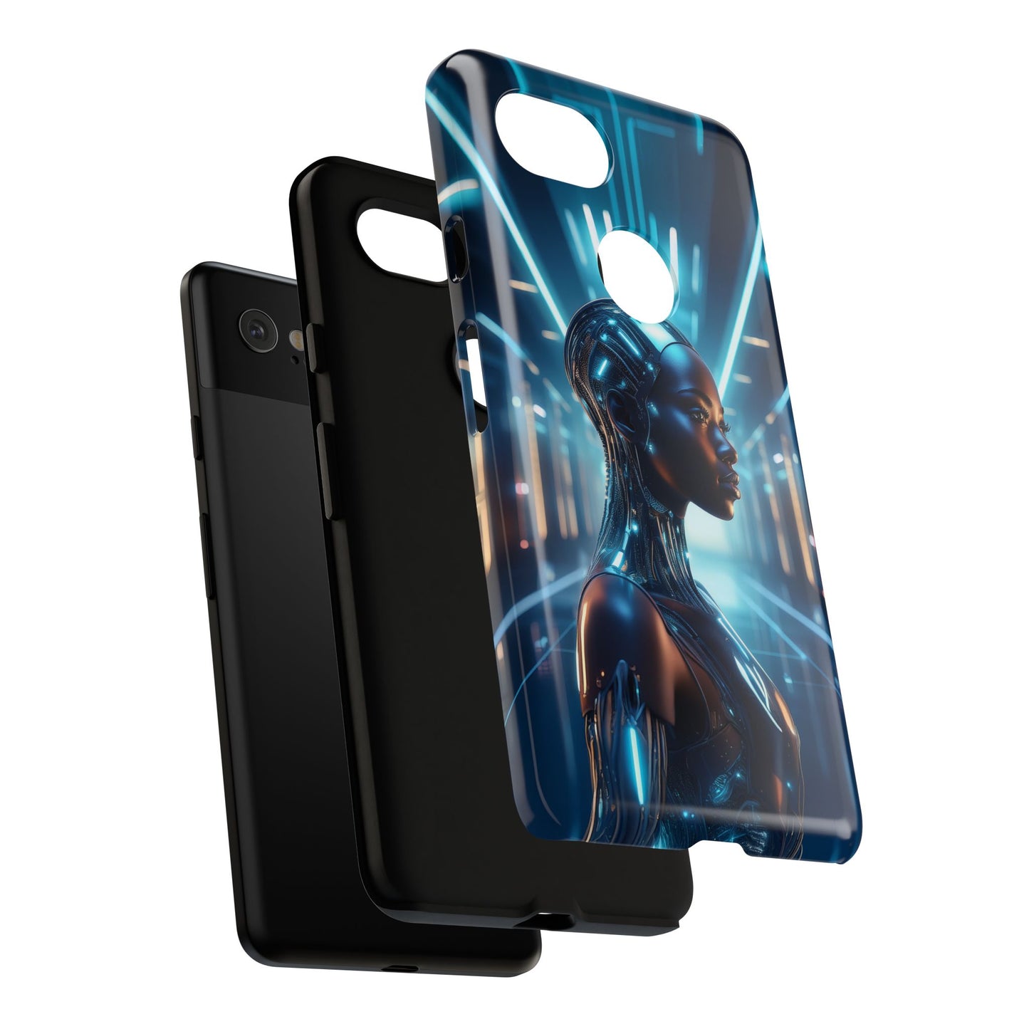 Futuristic Human Android Hybrid Cell Phone Case 003