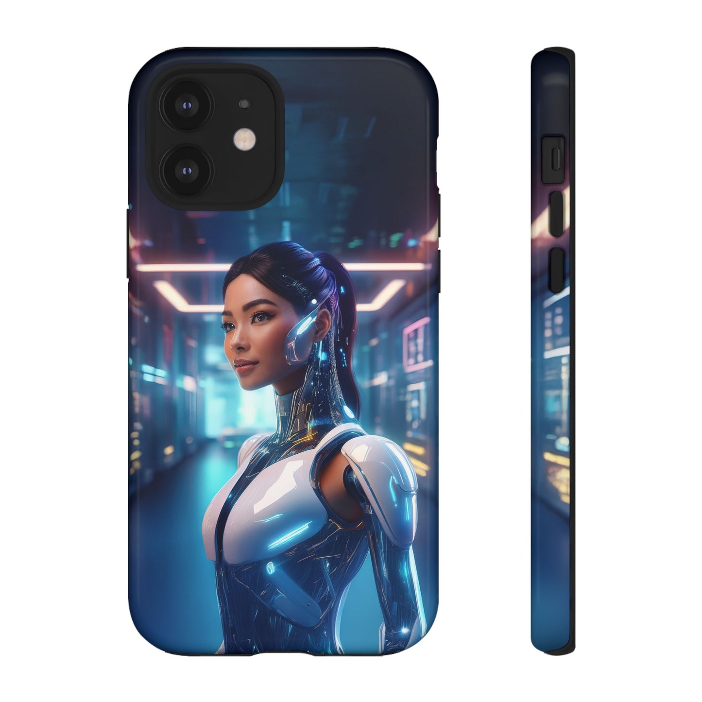 Futuristic Human Android Hybrid Cell Phone Case 005