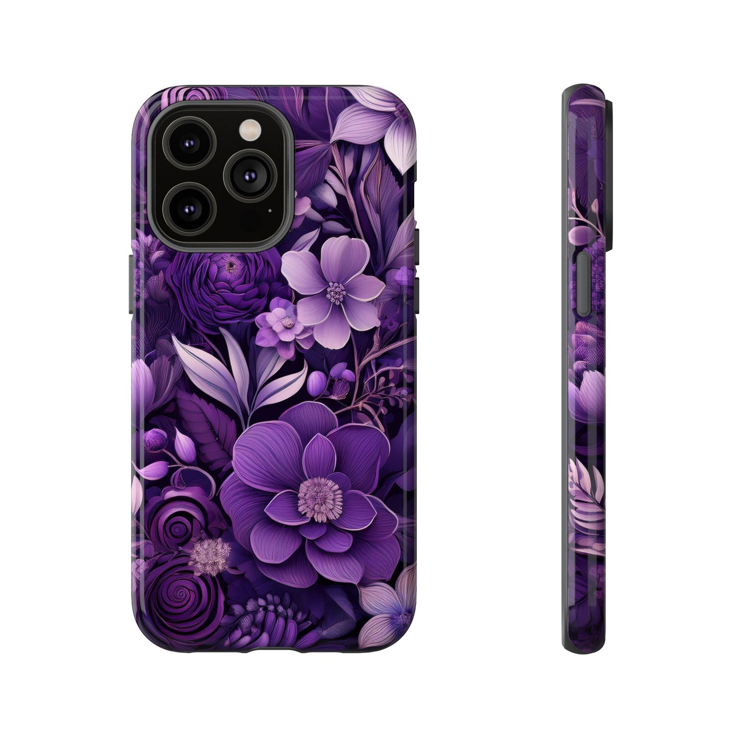 Purple Florals Tough Cases