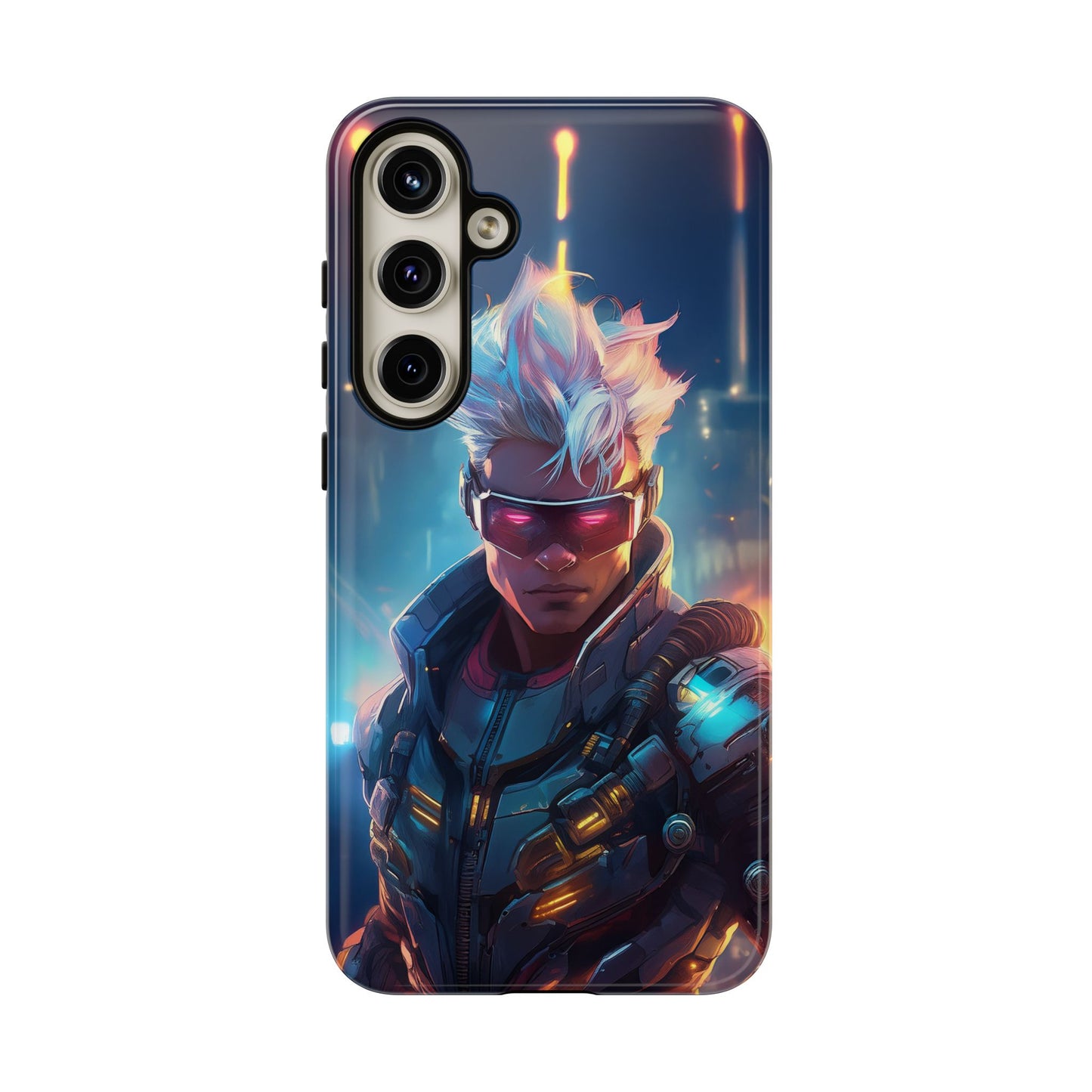 Futuristic Cyberpunk Male Cell Phone Case 018