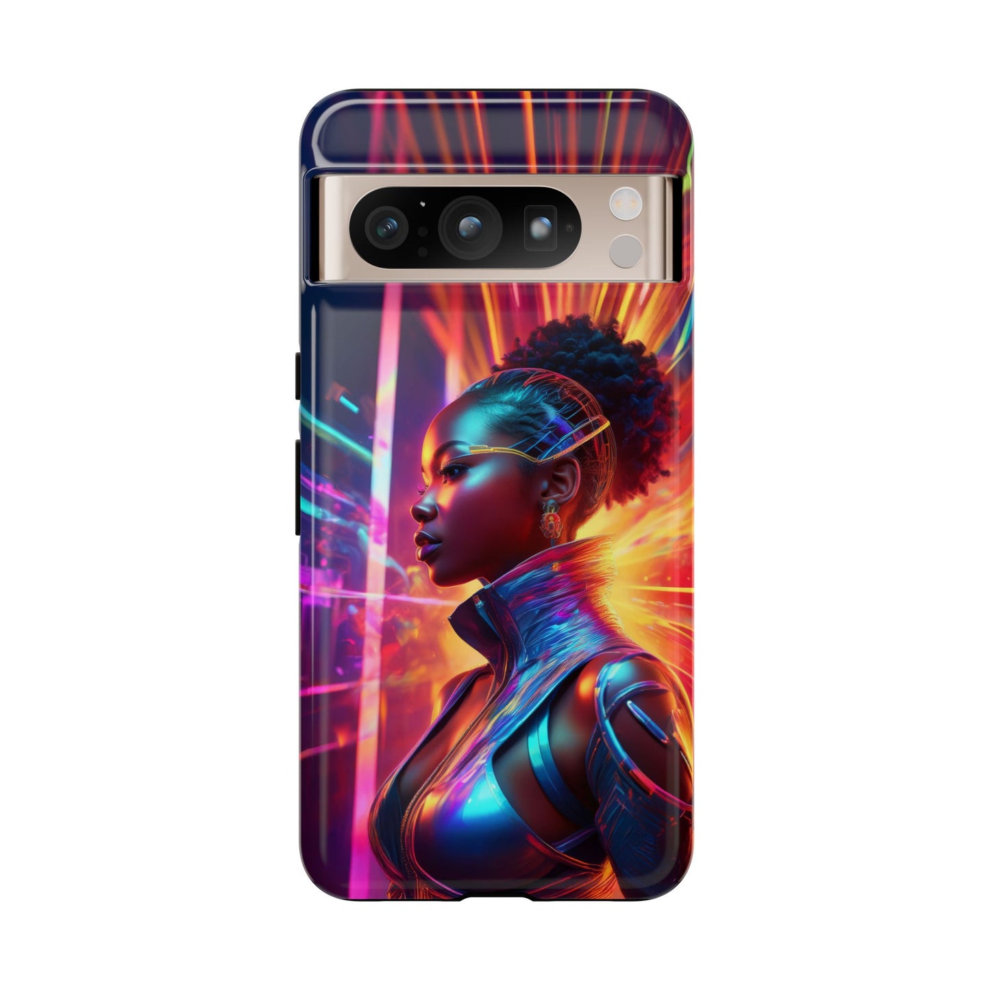 Futuristic Cyberpunk Female Cell Phone Case 001