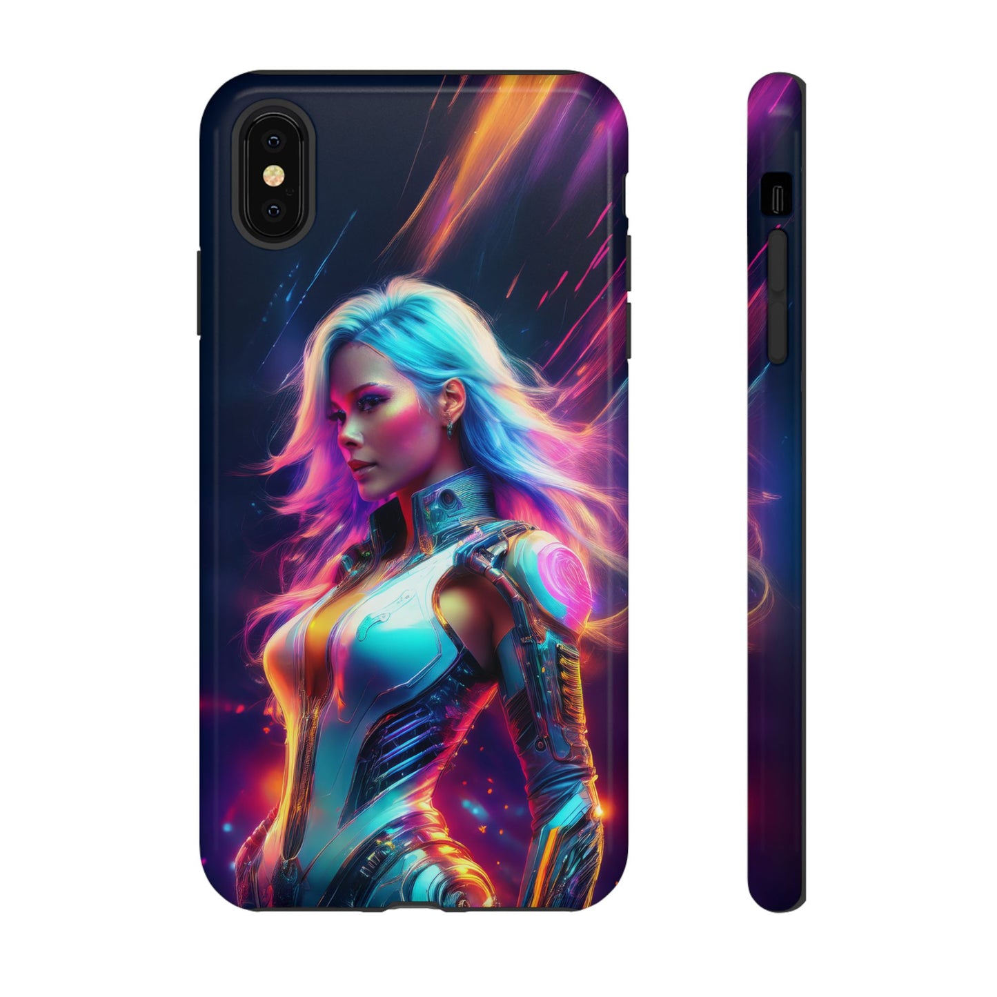 Futuristic Cyberpunk Female Cell Phone Case 012