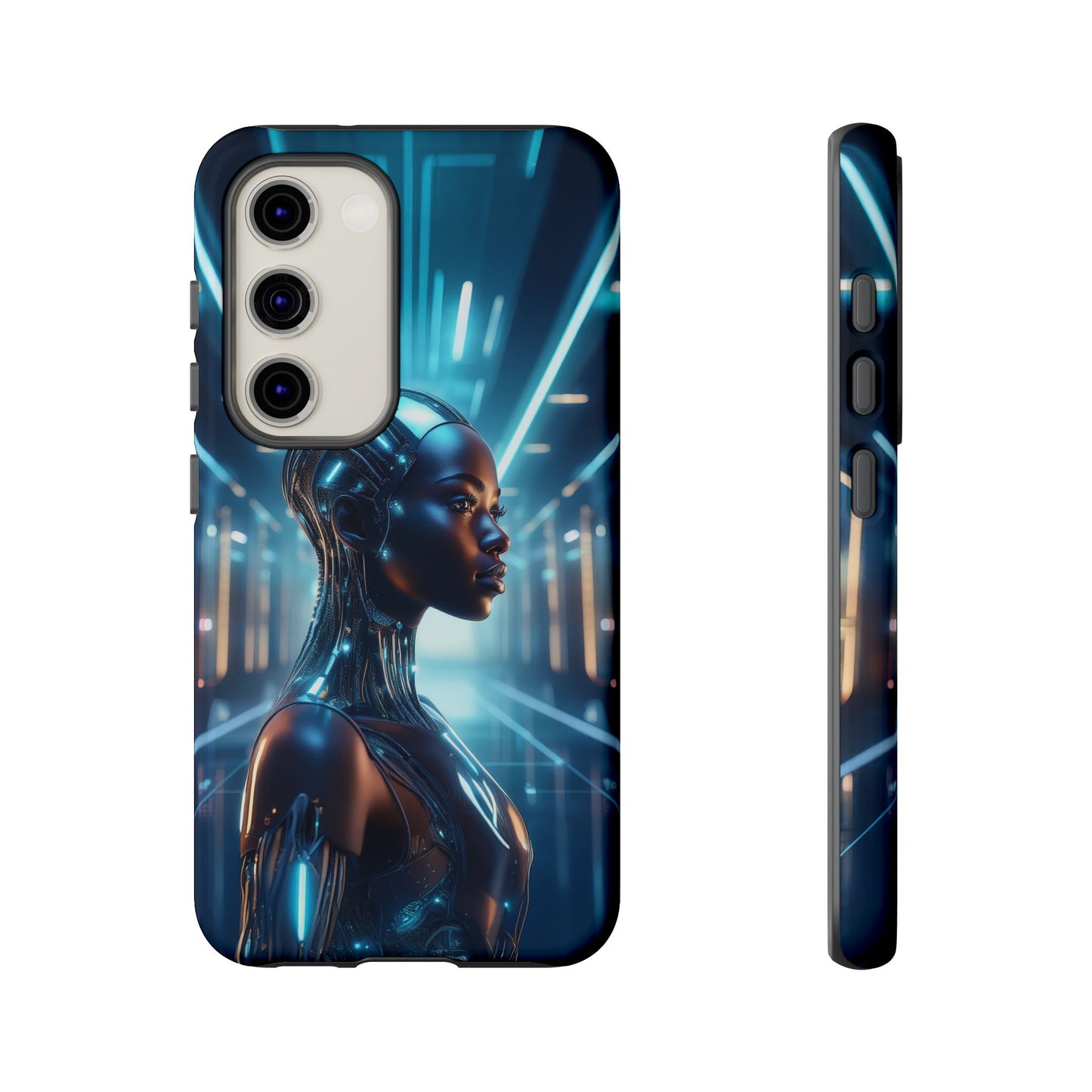 Futuristic Human Android Hybrid Cell Phone Case 003