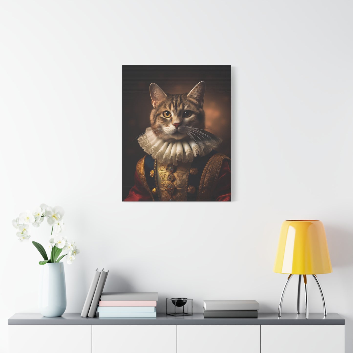 His Royal Feline Highness: The Duke of Purrington Canvas Art | Stretched Matte Wall Decor