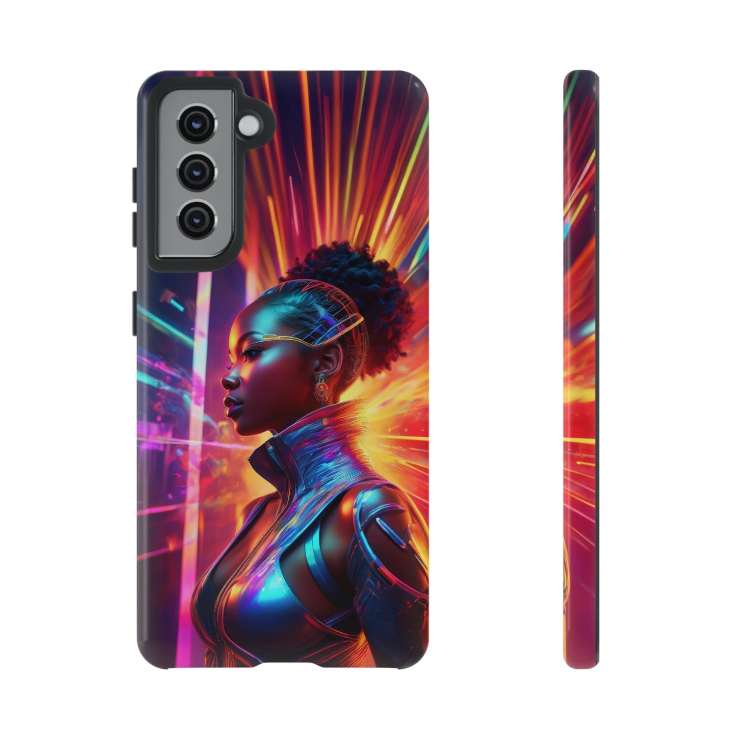 Futuristic Cyberpunk Female Cell Phone Case 001