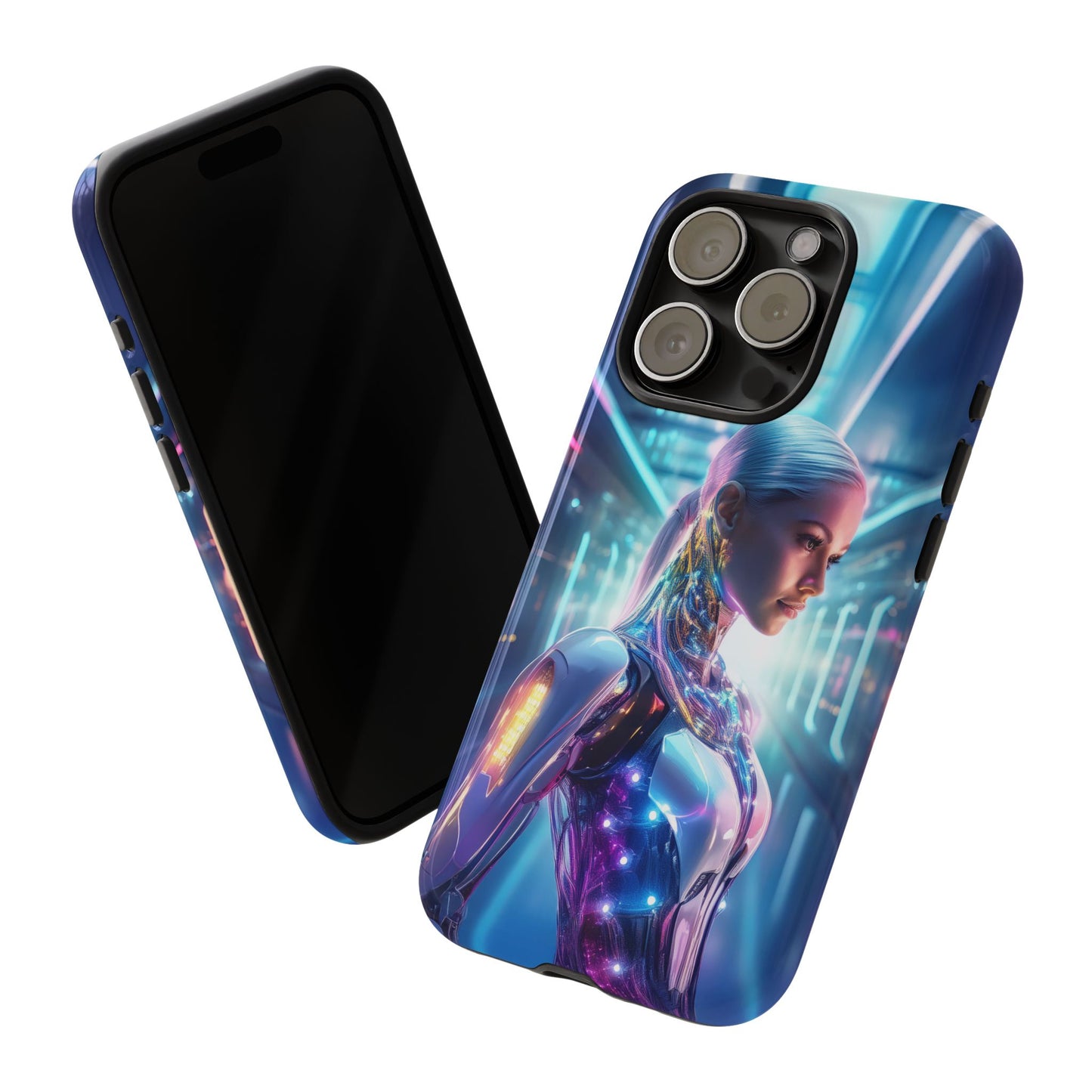 Futuristic Human Android Hybrid Cell Phone Case 015