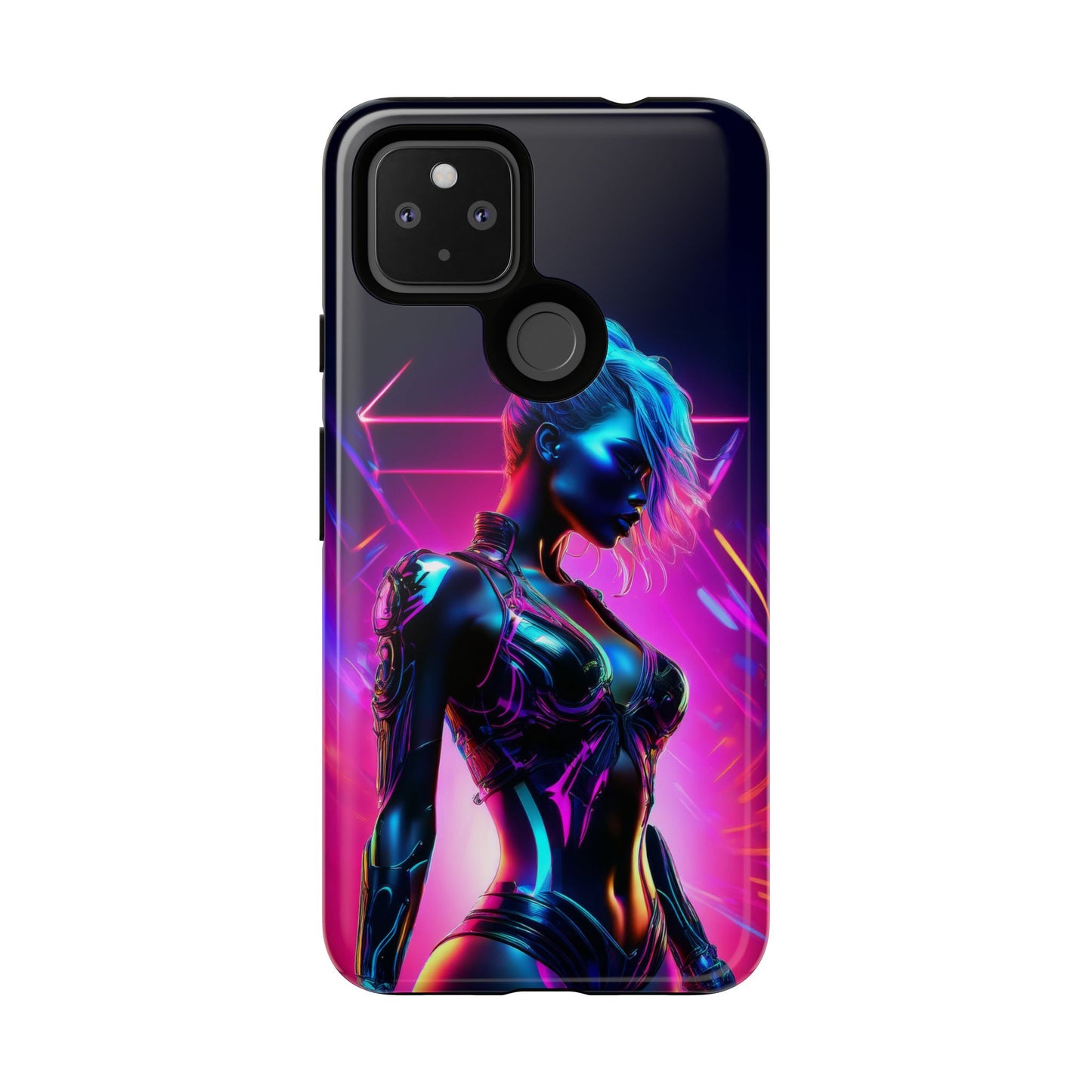 Futuristic Cyberpunk Female Cell Phone Case 017