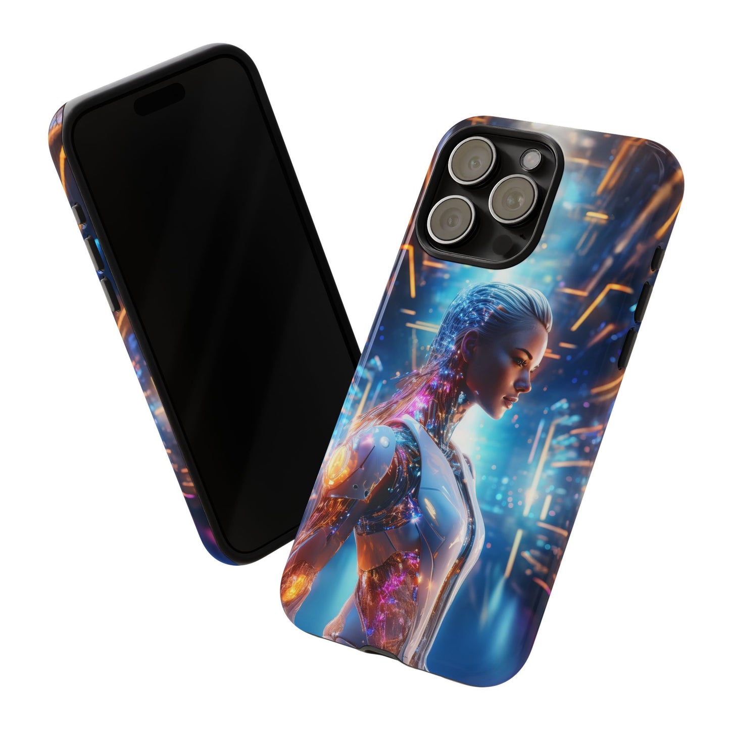 Futuristic Human Android Hybrid Cell Phone Case 008