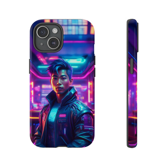 Futuristic Cyberpunk Male Cell Phone Case 012