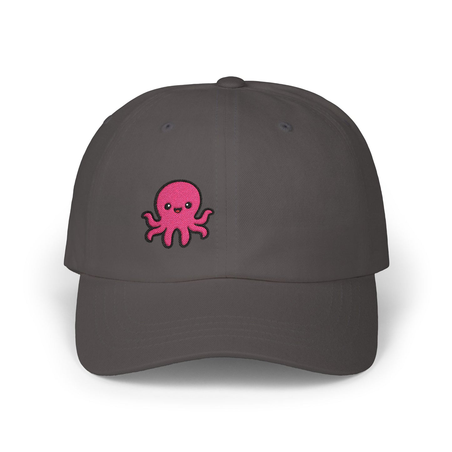 Cute Octopus Classic Dad Hat – Embroidered Kawaii Sea Creature Hat for Ocean Lovers and Tentacle Fans