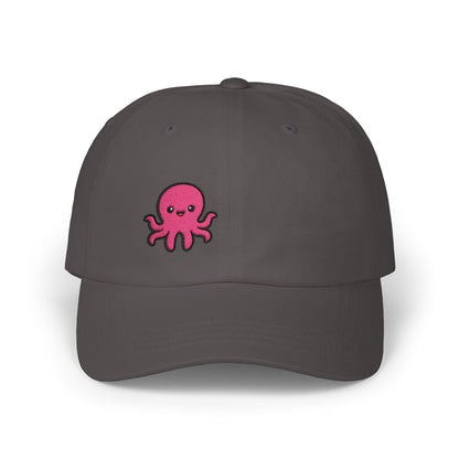 Cute Octopus Classic Dad Hat – Embroidered Kawaii Sea Creature Hat for Ocean Lovers and Tentacle Fans