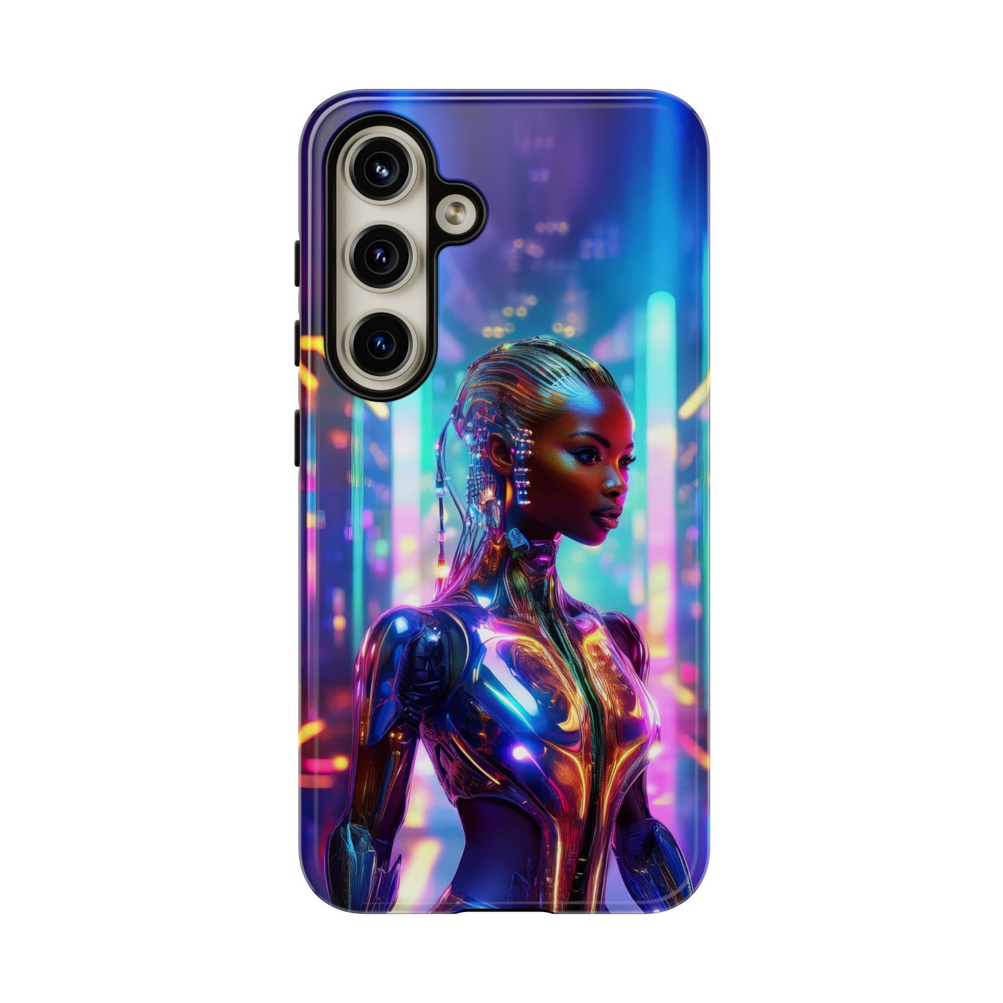 Futuristic Human Android Hybrid Cell Phone Case 018