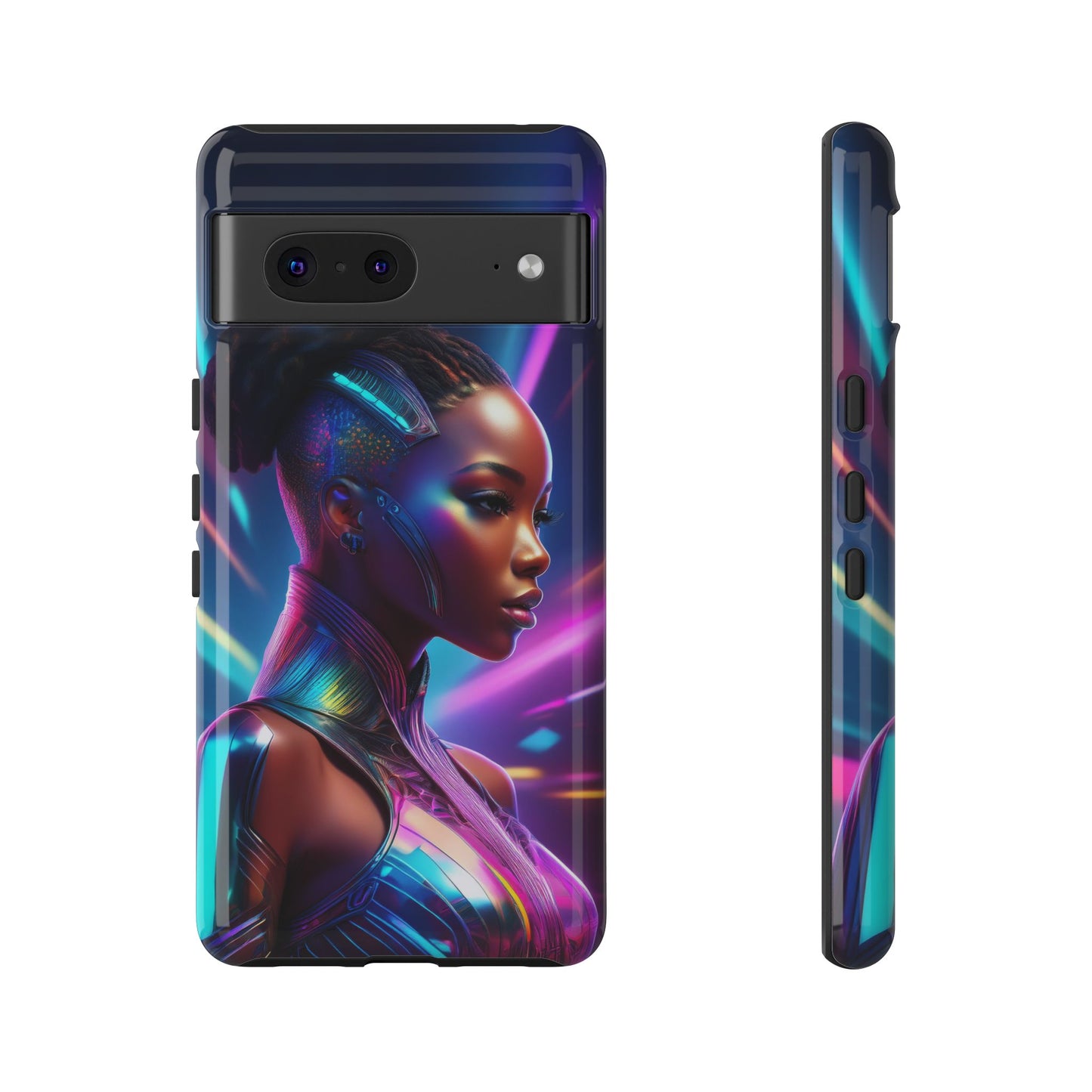 Futuristic Cyberpunk Female Cell Phone Case 014