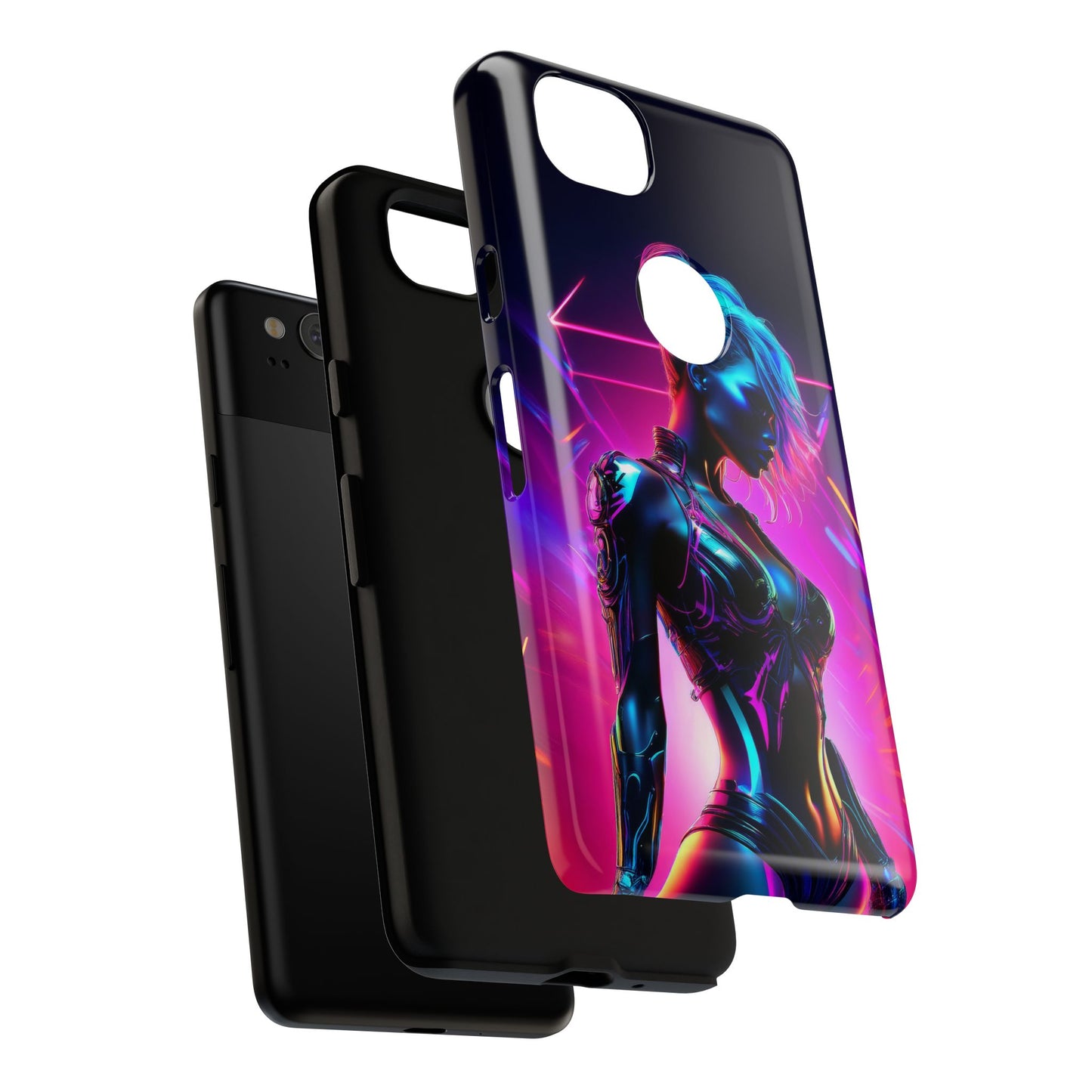 Futuristic Cyberpunk Female Cell Phone Case 017