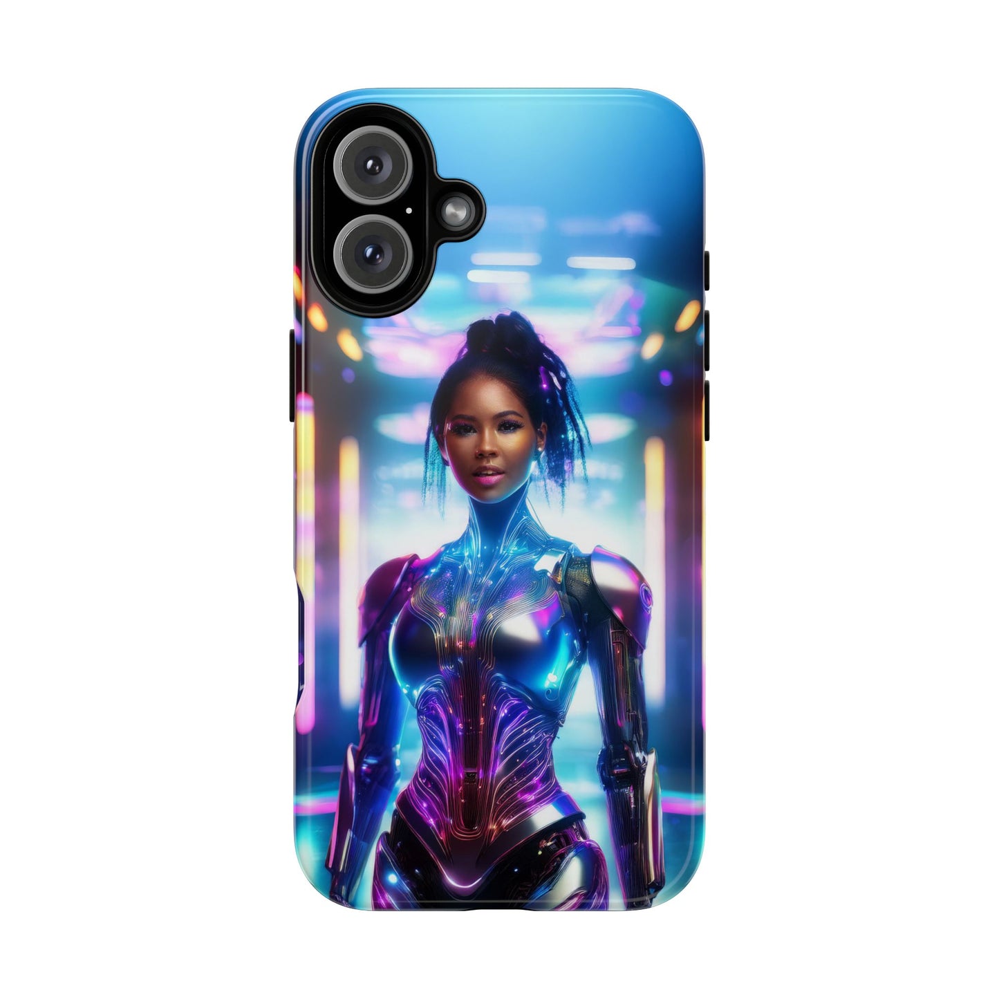 Futuristic Human Android Hybrid Cell Phone Case 009