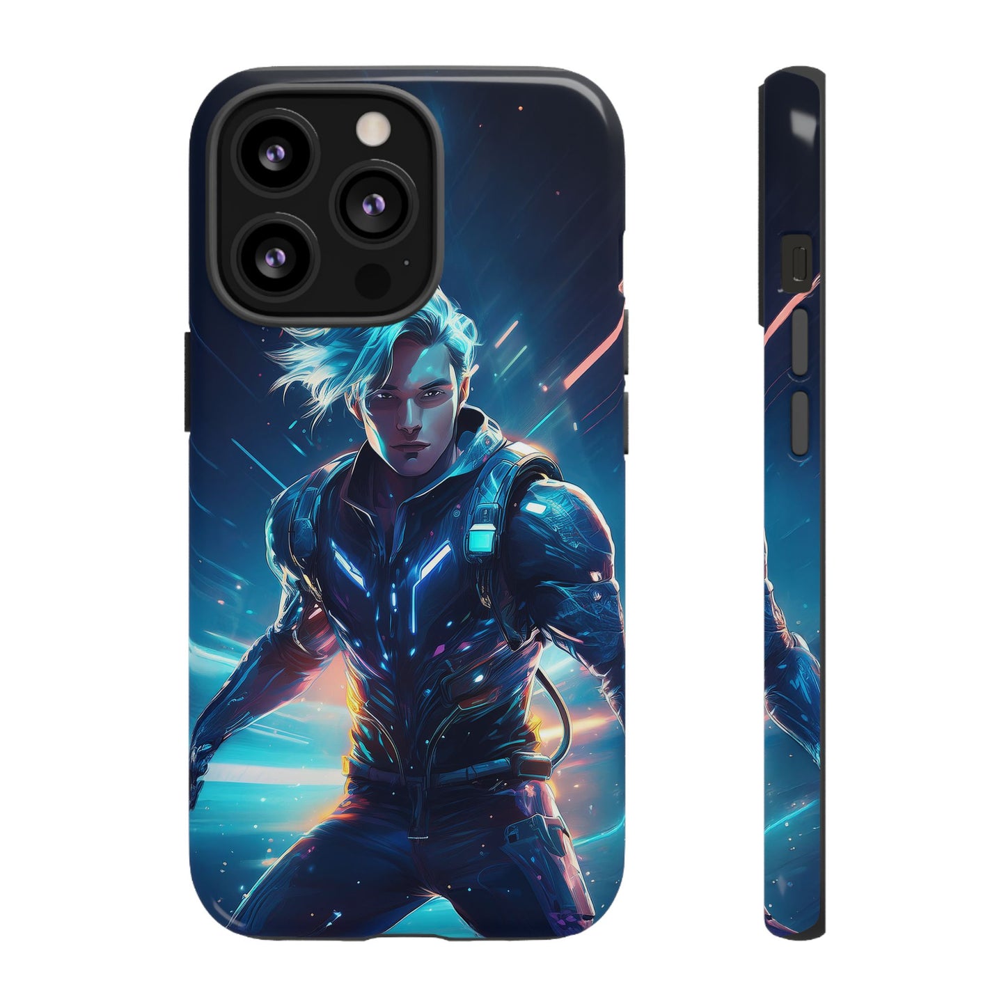 Futuristic Cyberpunk Male Cell Phone Case 024