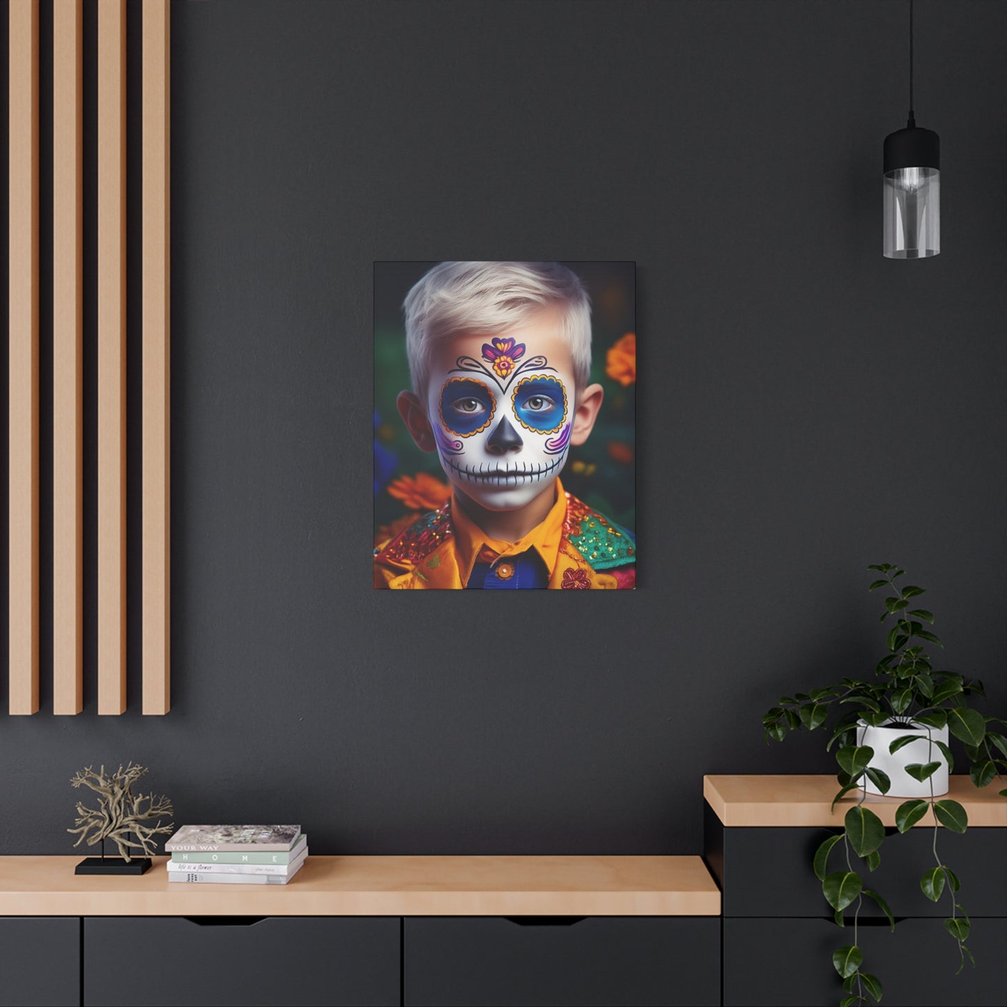 Dia de los Muertos Canvas Art | Day of the Dead - Stretched Matte Wall Decor 015